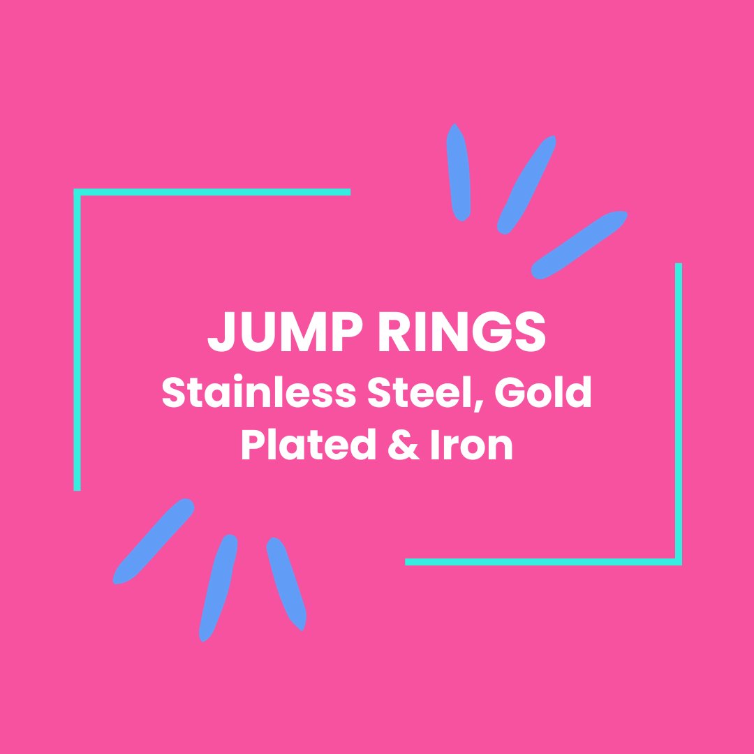 Jump Rings Sizes available from 4mm 10mm in various colours. NQ Jewellery and Craft Supplies