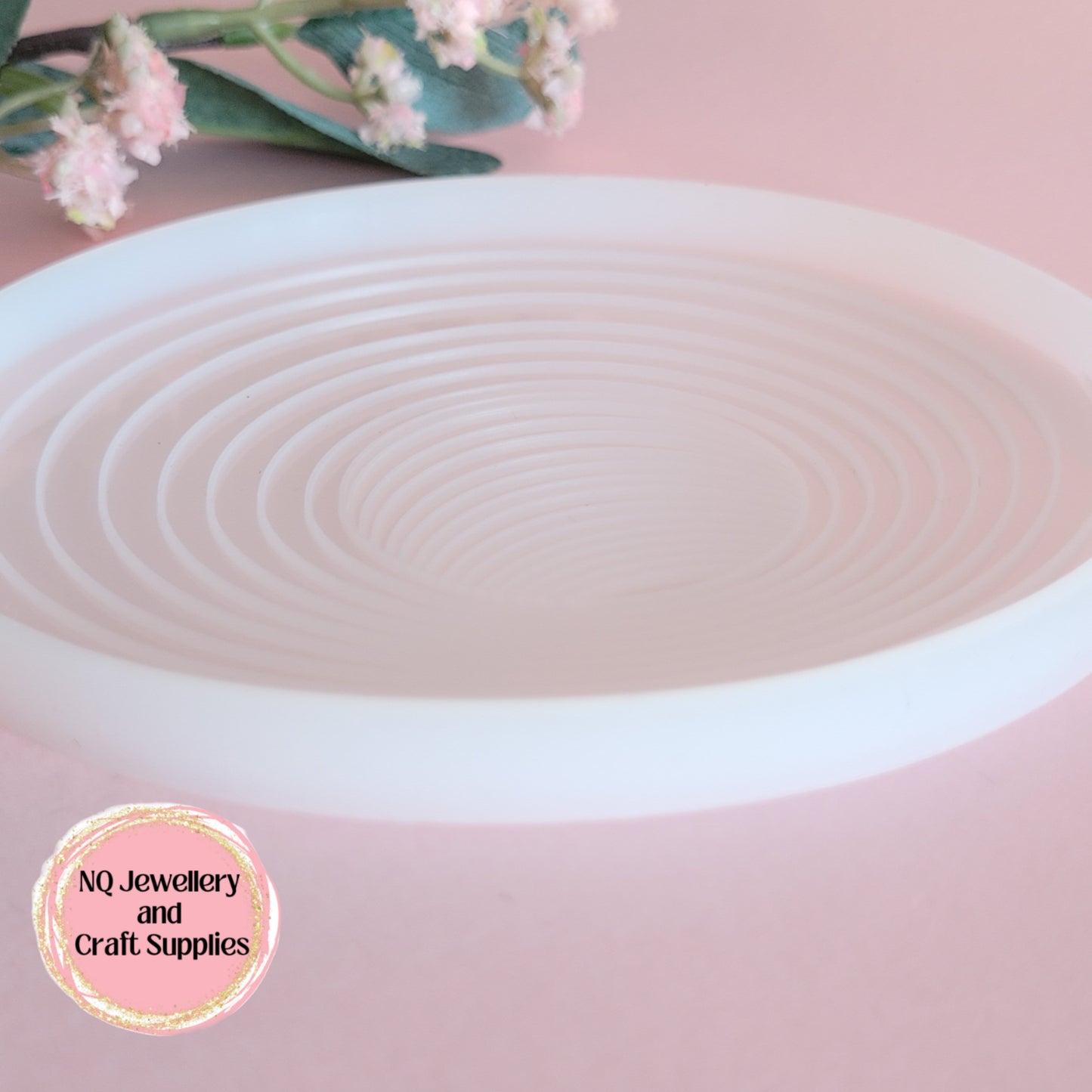 Pattern Coaster Mould with optical illusion / Silicone / Resin Epoxy Casting Mould / Mold