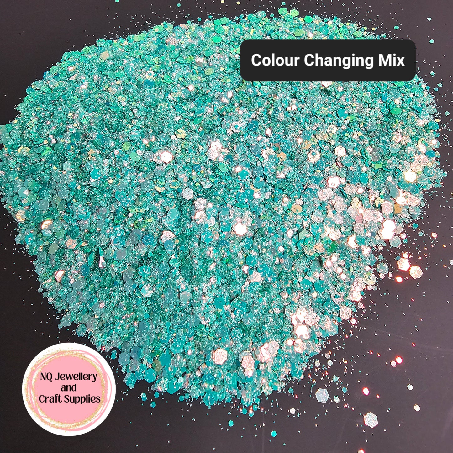 Mint Slice Glitter / MIX Sized Holographic / 20g & 50g