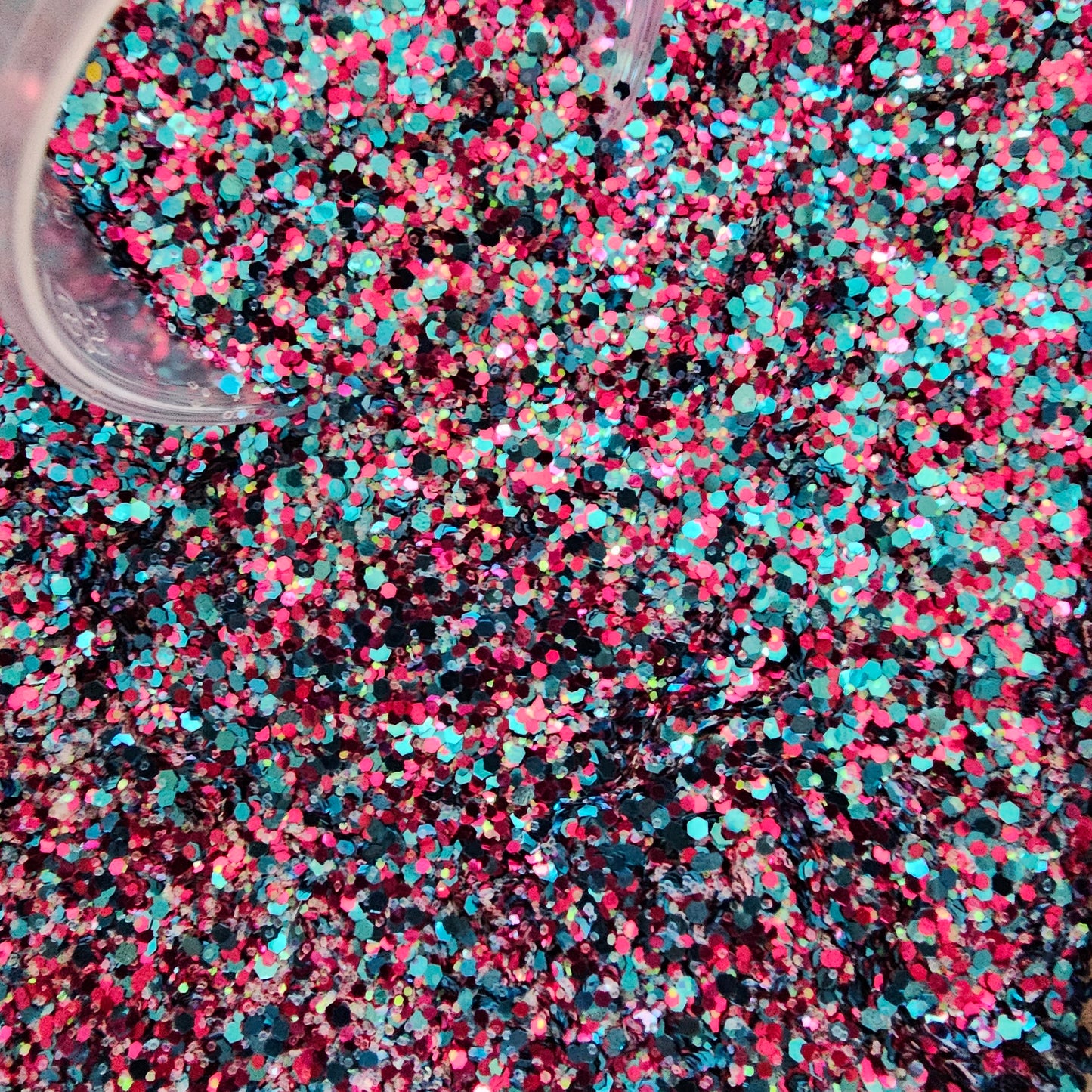 PRISCILLA Glitter / LIMITED EDITION MIX - Pink & Turquoise Mixed Glitter 20g 50g ONLY