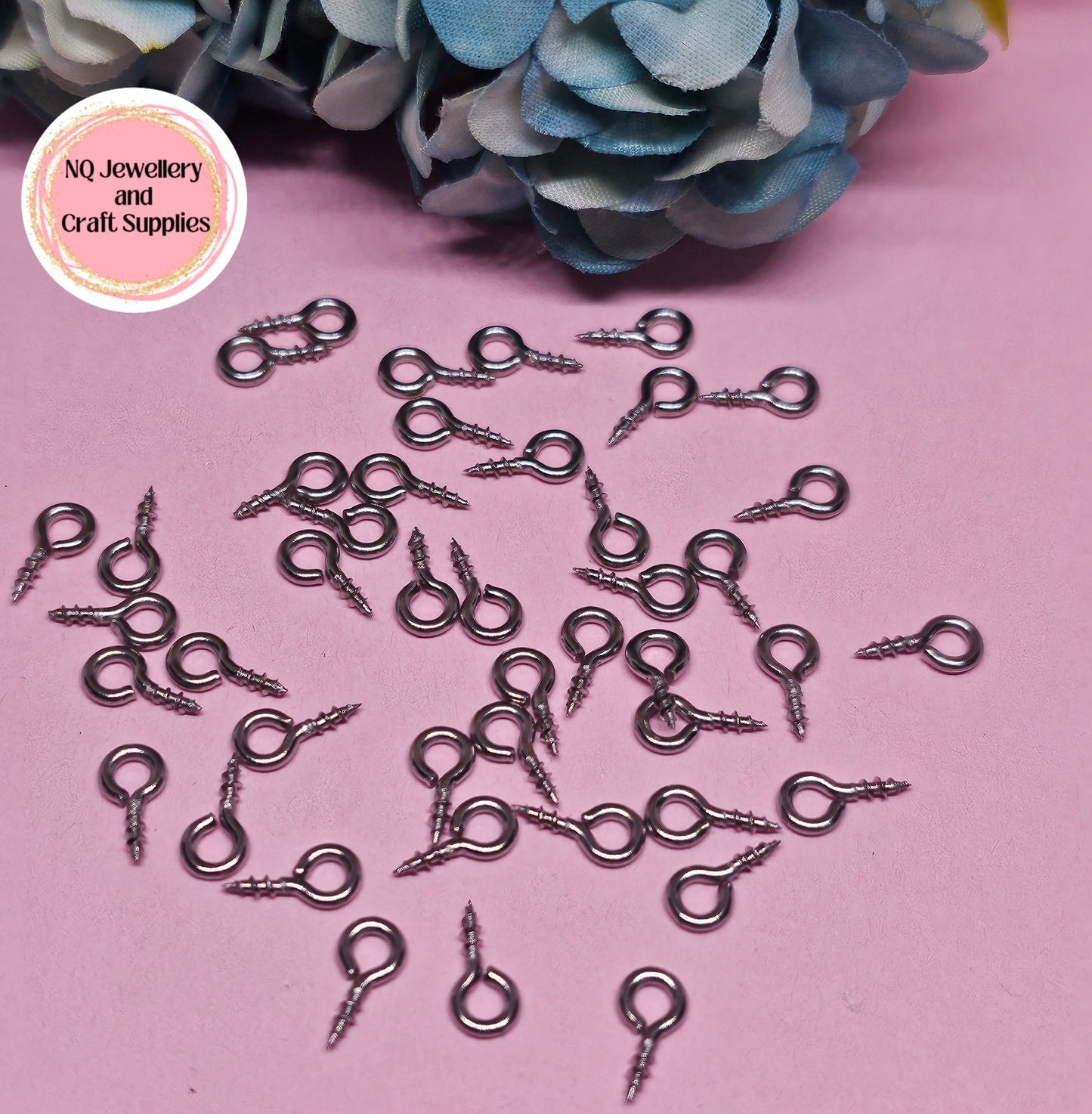 Eye Screws - Eyelet Screws - Pendant / Jewellery Pieces 304 Stainless Steel Qty 50