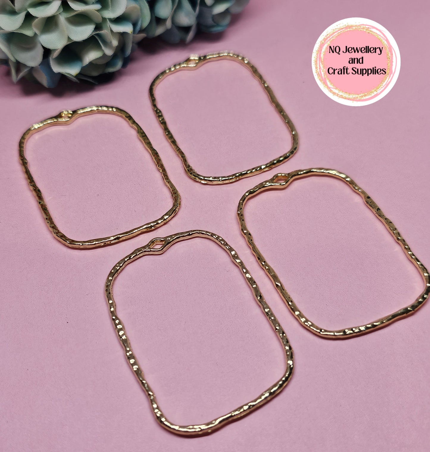 BEZELS Open Pendants Frame GOLDEN & PLATINUM Alloy - DIY Epoxy / UV Resin, Pressed Flowers