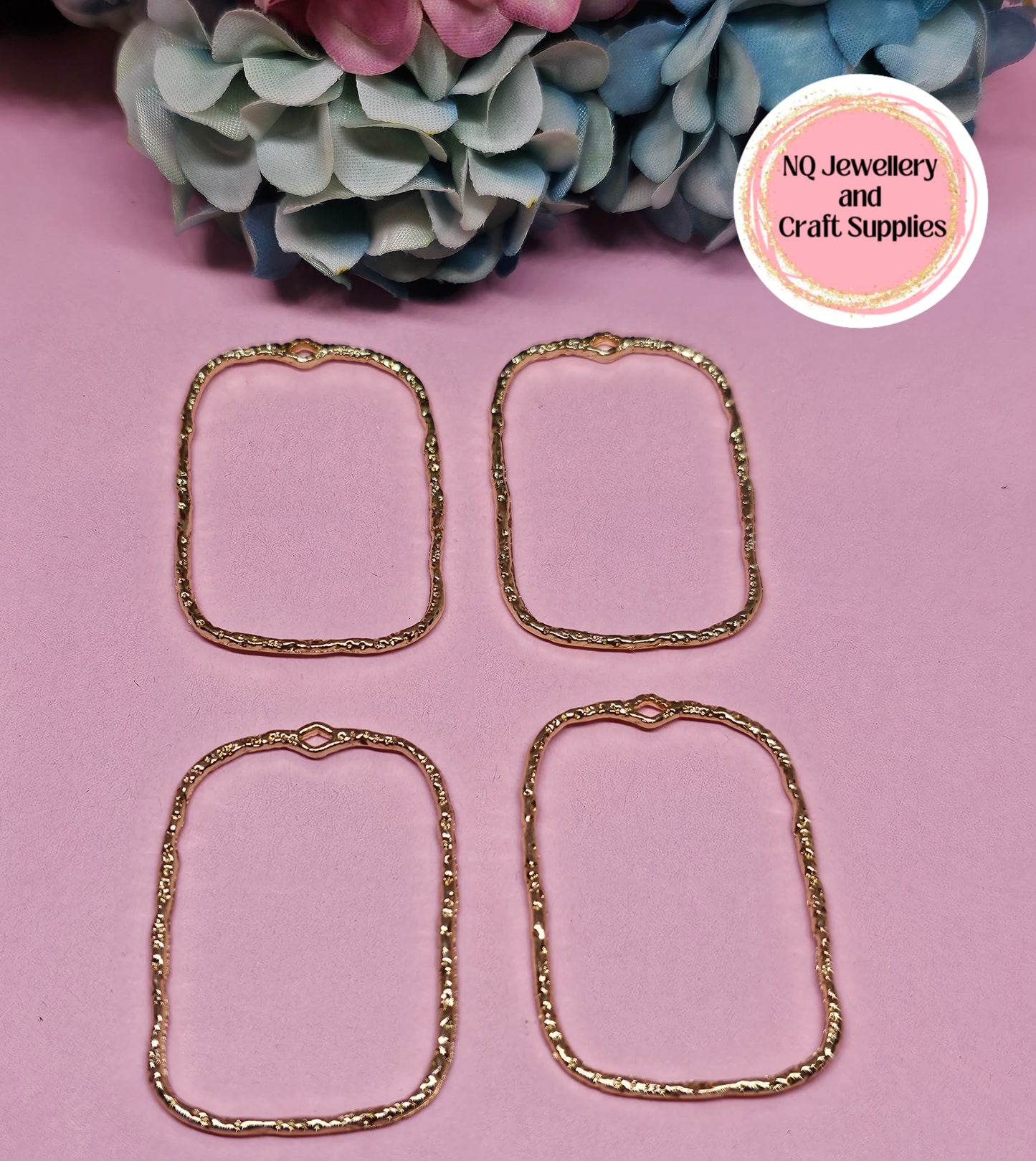 BEZELS Open Pendants Frame GOLDEN & PLATINUM Alloy - DIY Epoxy / UV Resin, Pressed Flowers