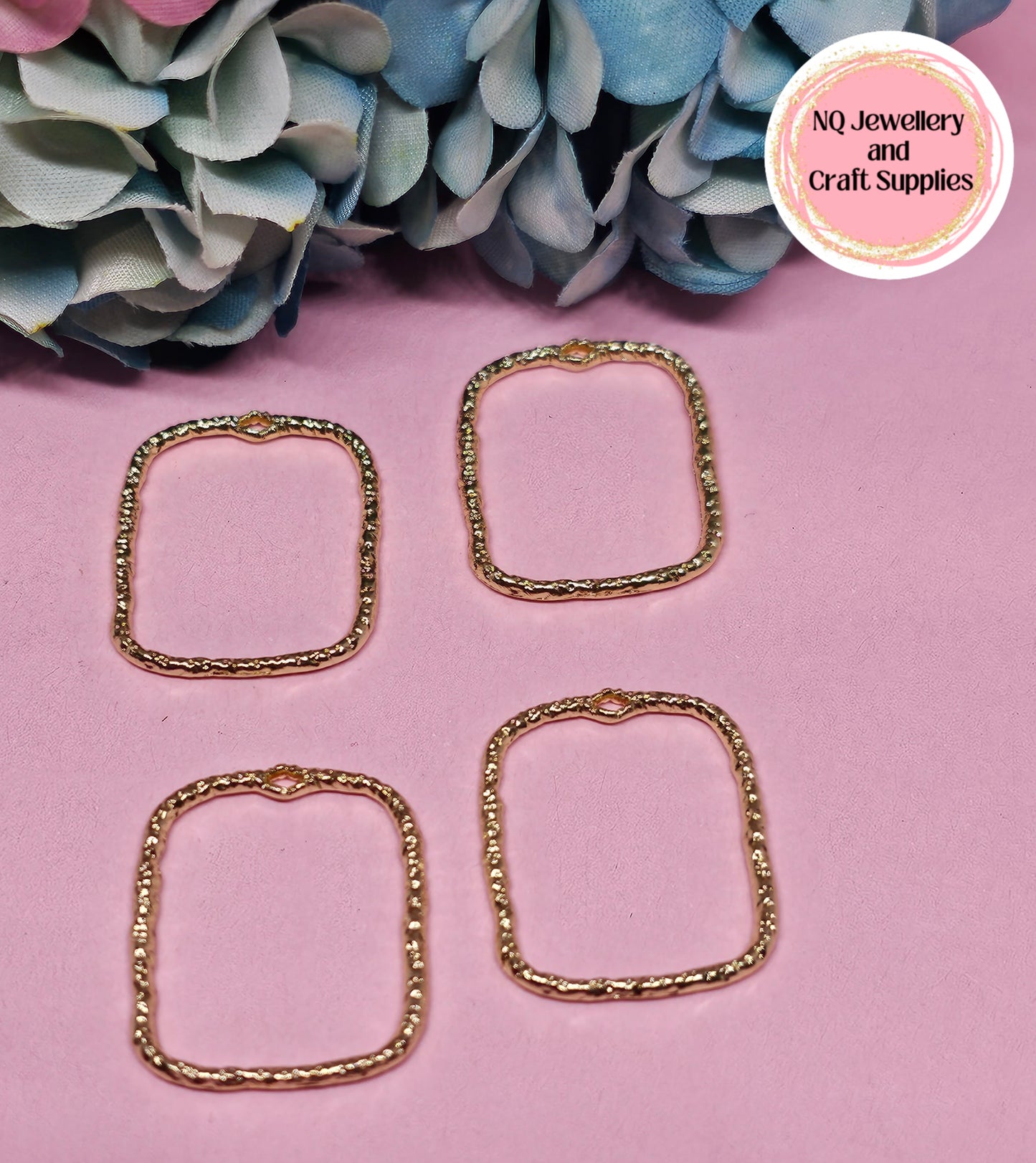 BEZELS Open Pendants Frame GOLDEN & PLATINUM Alloy - DIY Epoxy / UV Resin, Pressed Flowers