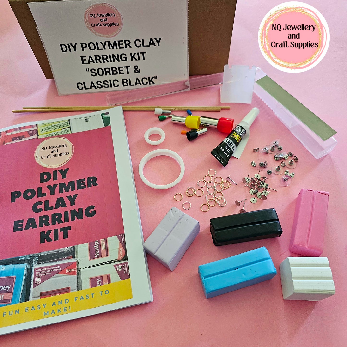 DIY POLYMER CLAY EARRING BOX / DIY KIT SALE