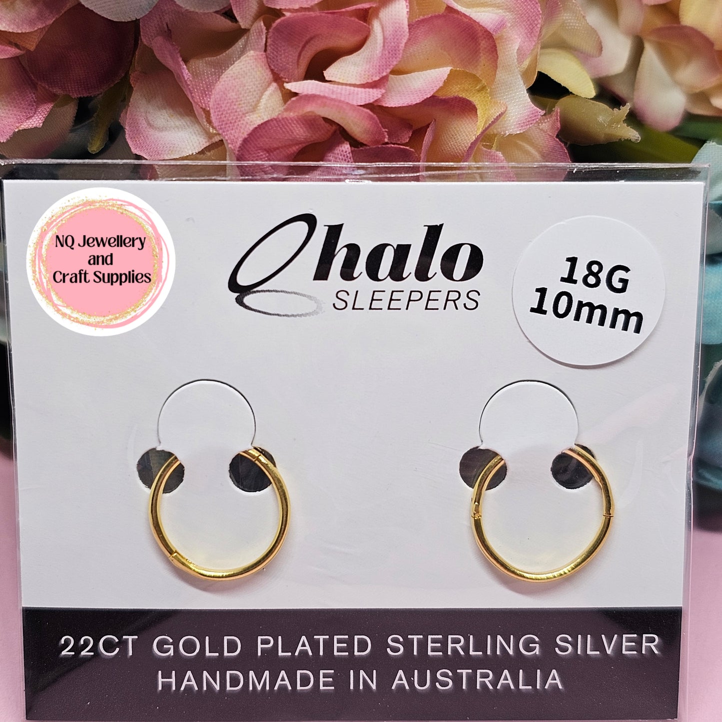 Sleeper Earrings / Solid Sterling Silver / 22ct Gold Plated / Titanium Australian Made