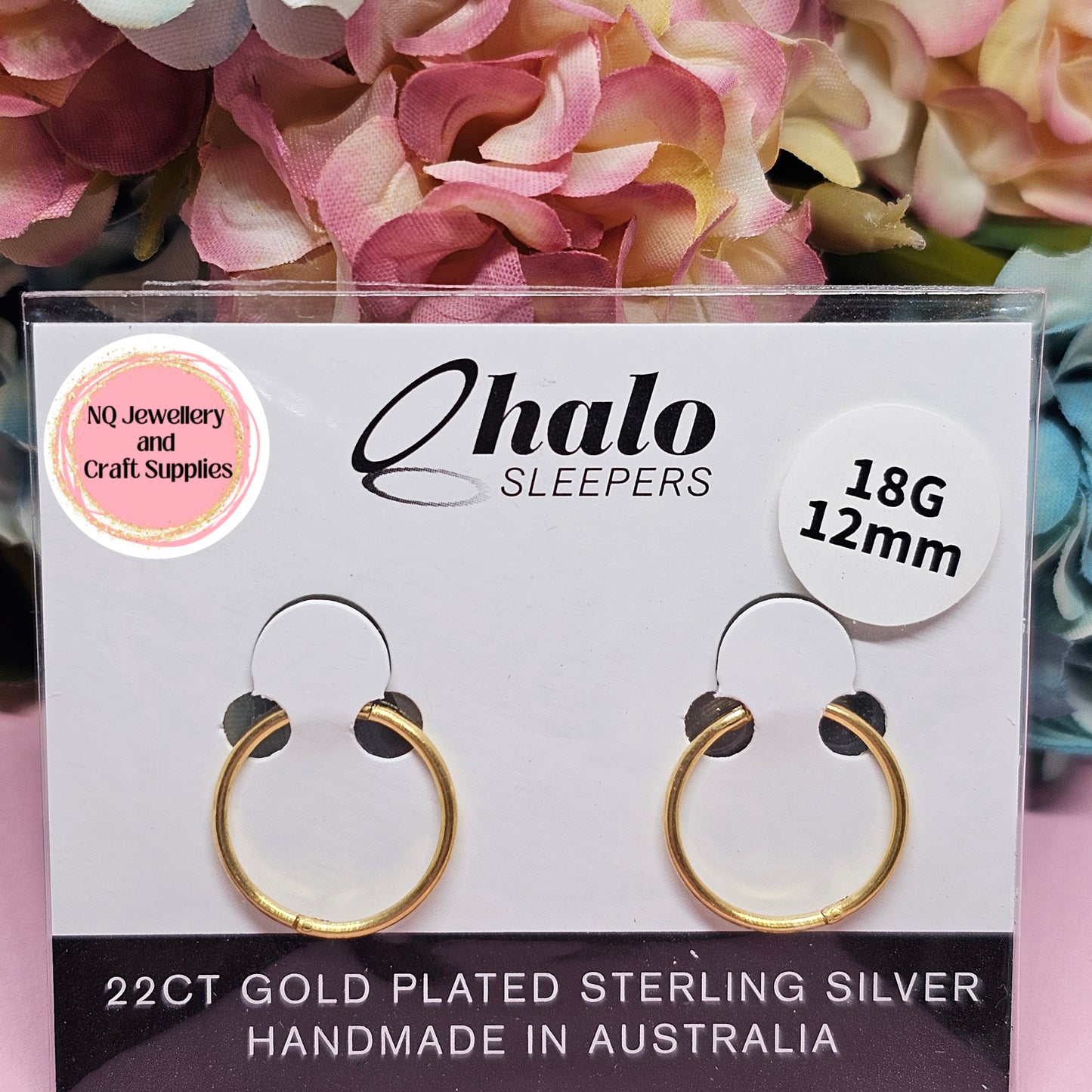 Sleeper Earrings / Solid Sterling Silver / 22ct Gold Plated / Titanium Australian Made