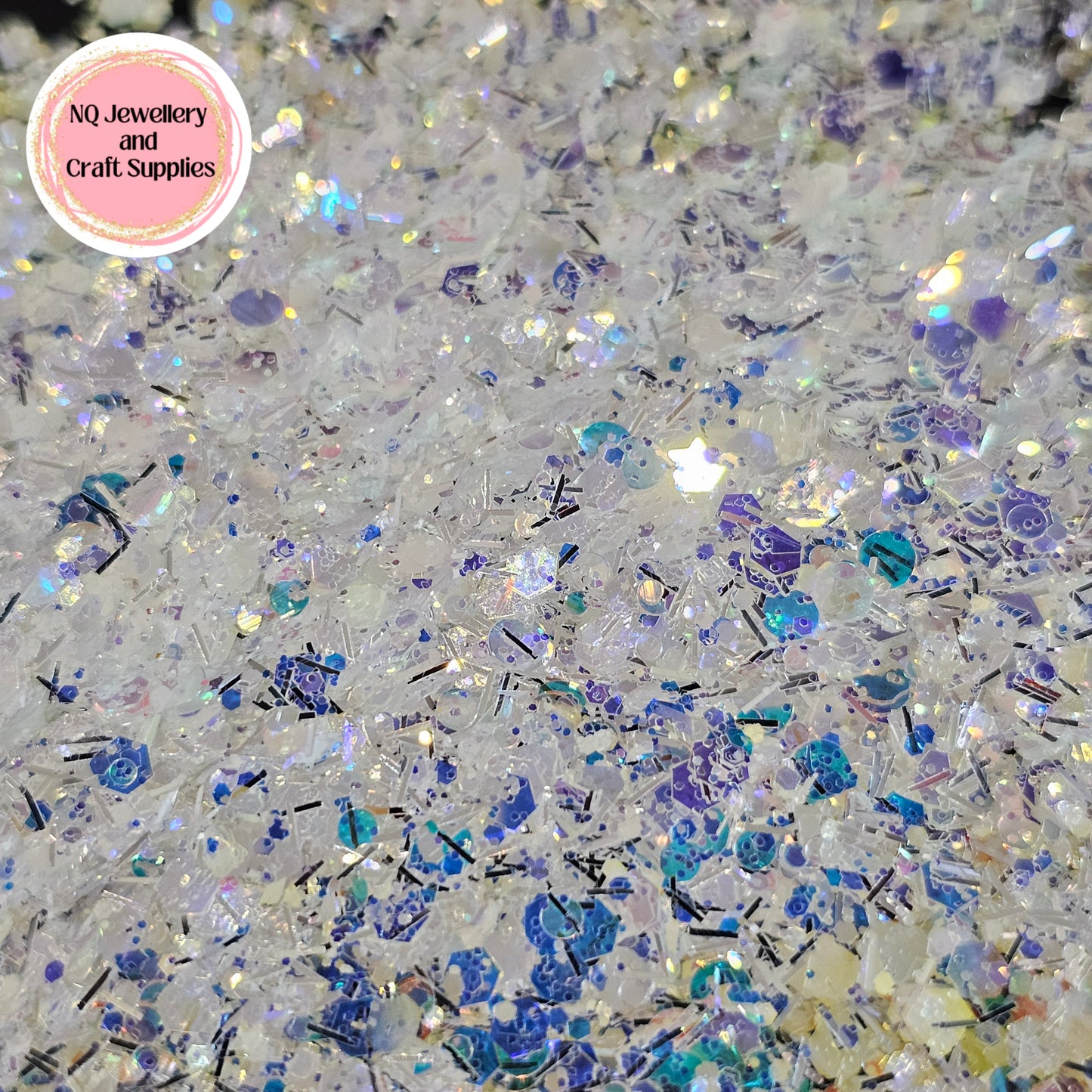 ICE QUEEN Glitter / SPECIAL BLEND / Chunky Mixed Sized - 20g 50g Bags