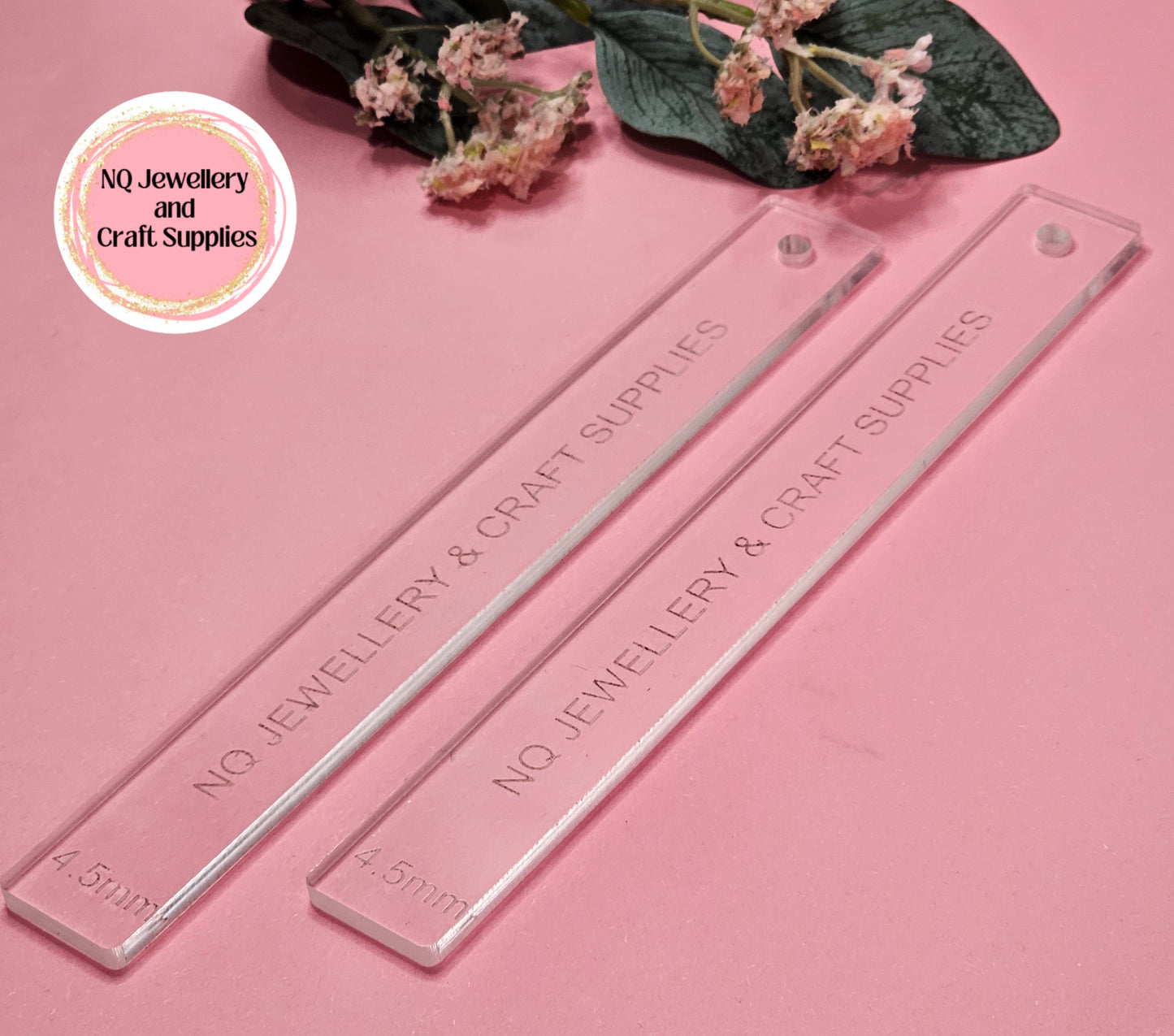 Depth Guides for Polymer Clay / 1 pair / Fondant / Thickness Guides