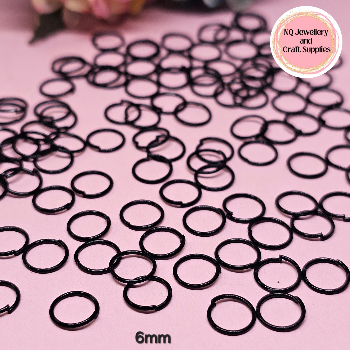 BLACK Jump Rings - High-Quality Iron