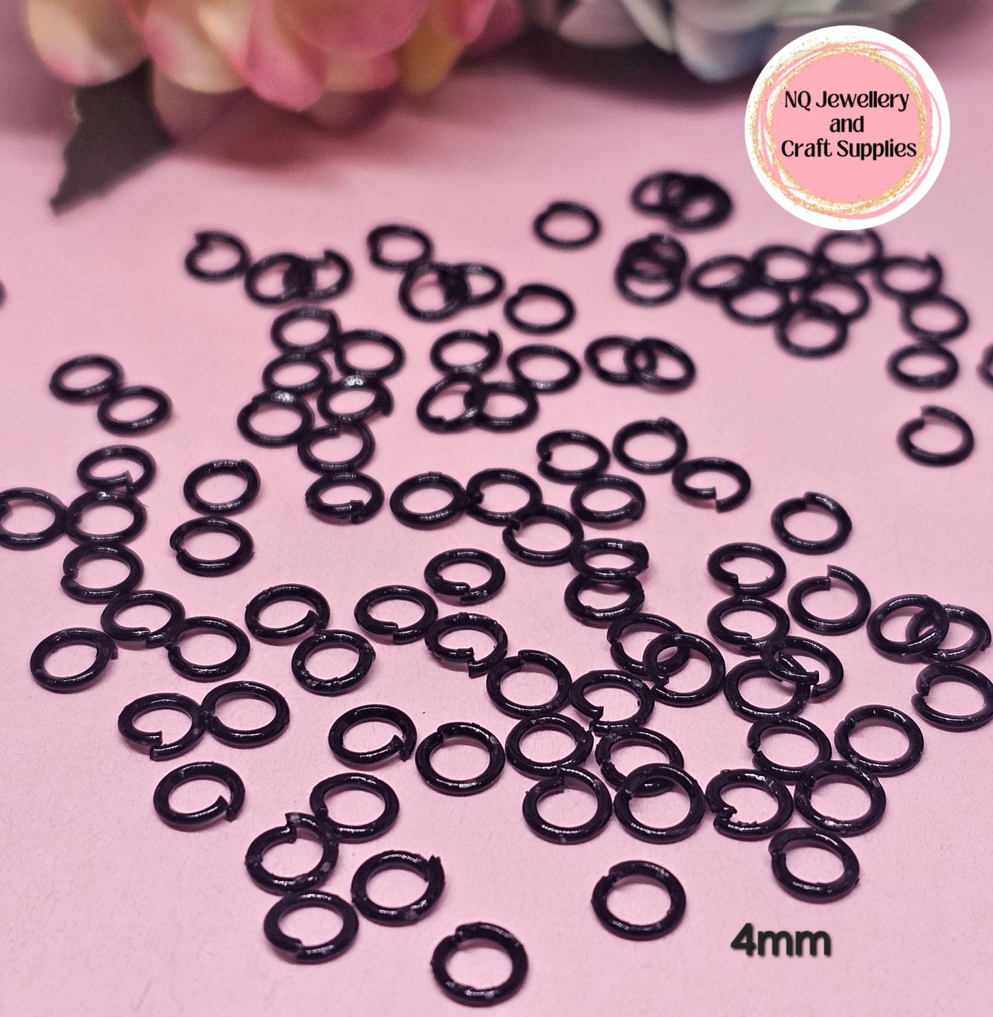 BLACK Jump Rings - High-Quality Iron