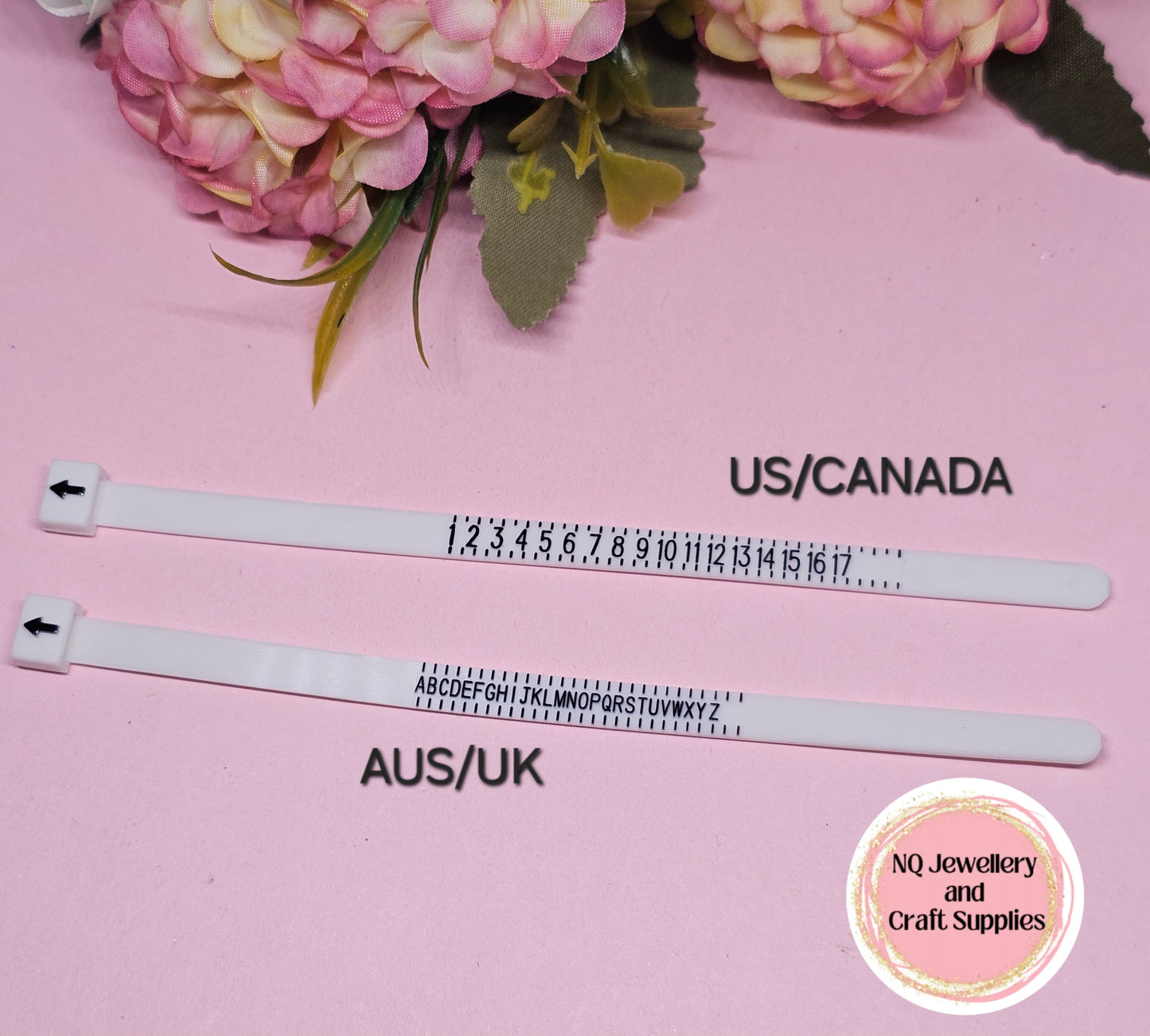 RING SIZE FINGER MEASURING TOOL FINGER GAUGE MEASUREMENT AUS/UK & US/CANADA