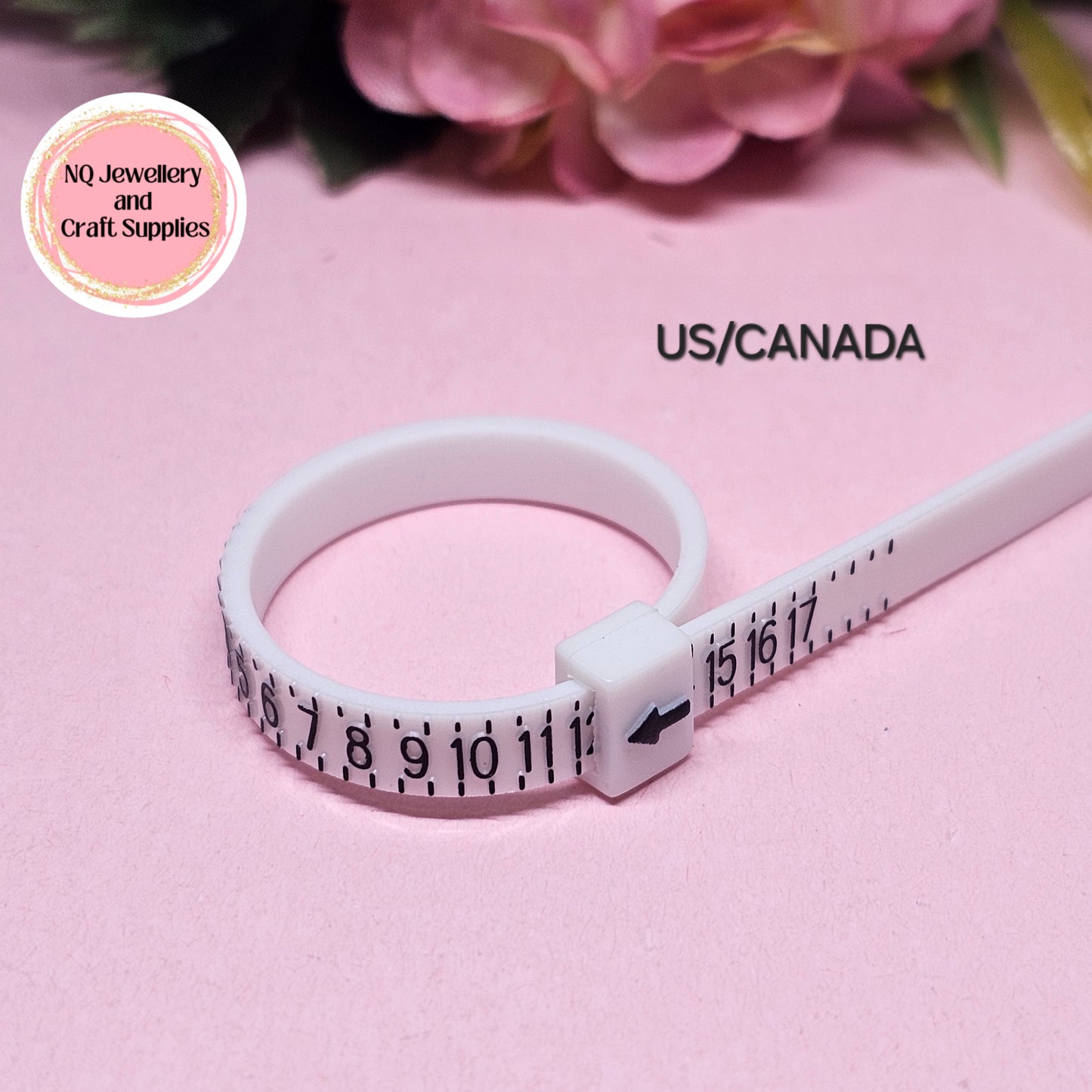 RING SIZE FINGER MEASURING TOOL FINGER GAUGE MEASUREMENT AUS/UK & US/CANADA