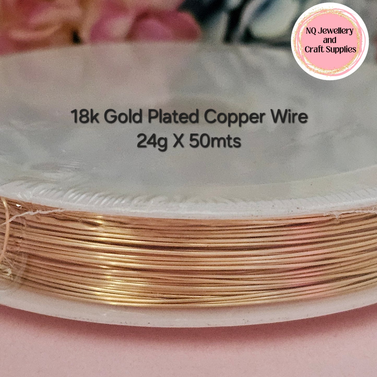 Gold Plated Copper Wire Spool