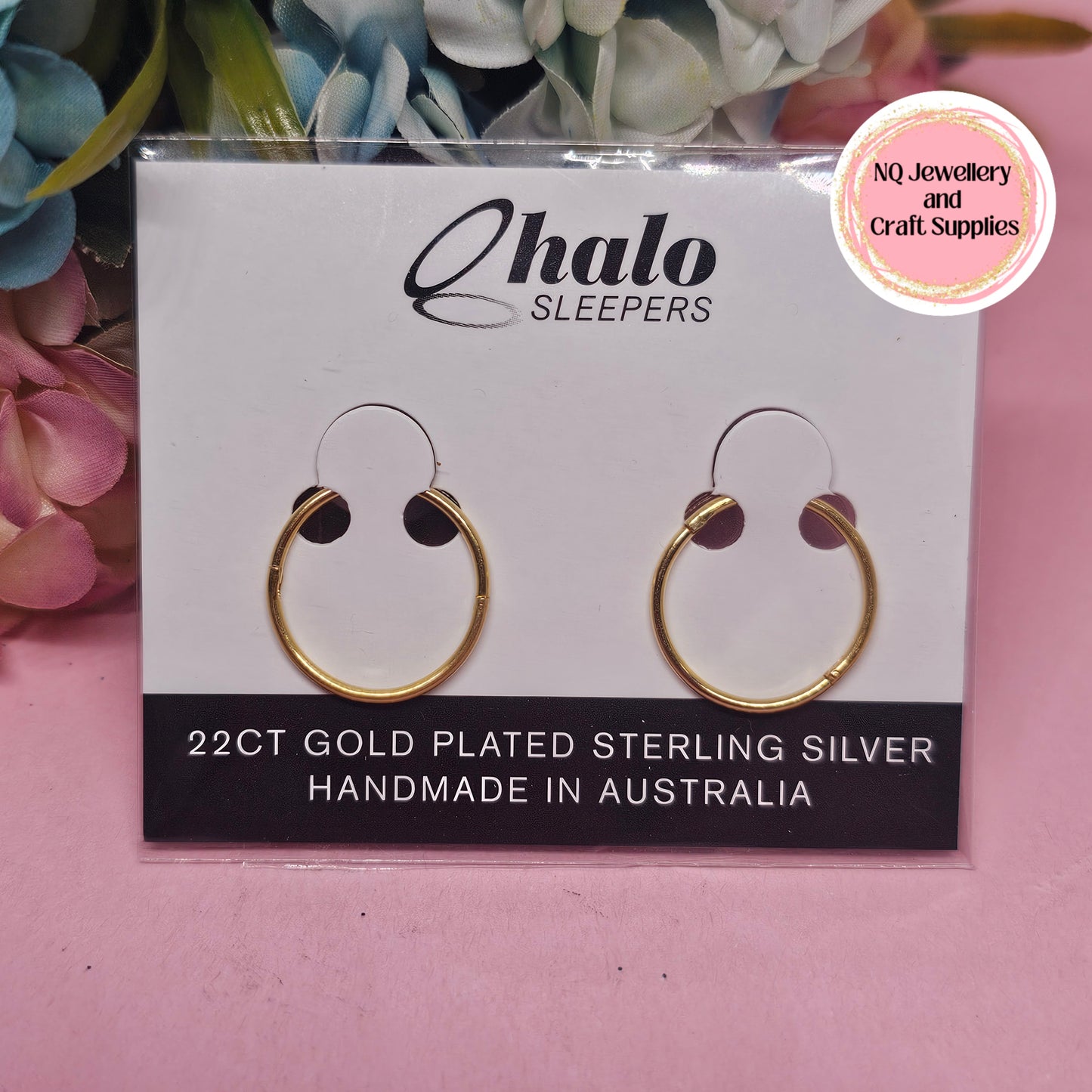 Sleeper Earrings / Solid Sterling Silver / 22ct Gold Plated / Titanium Australian Made