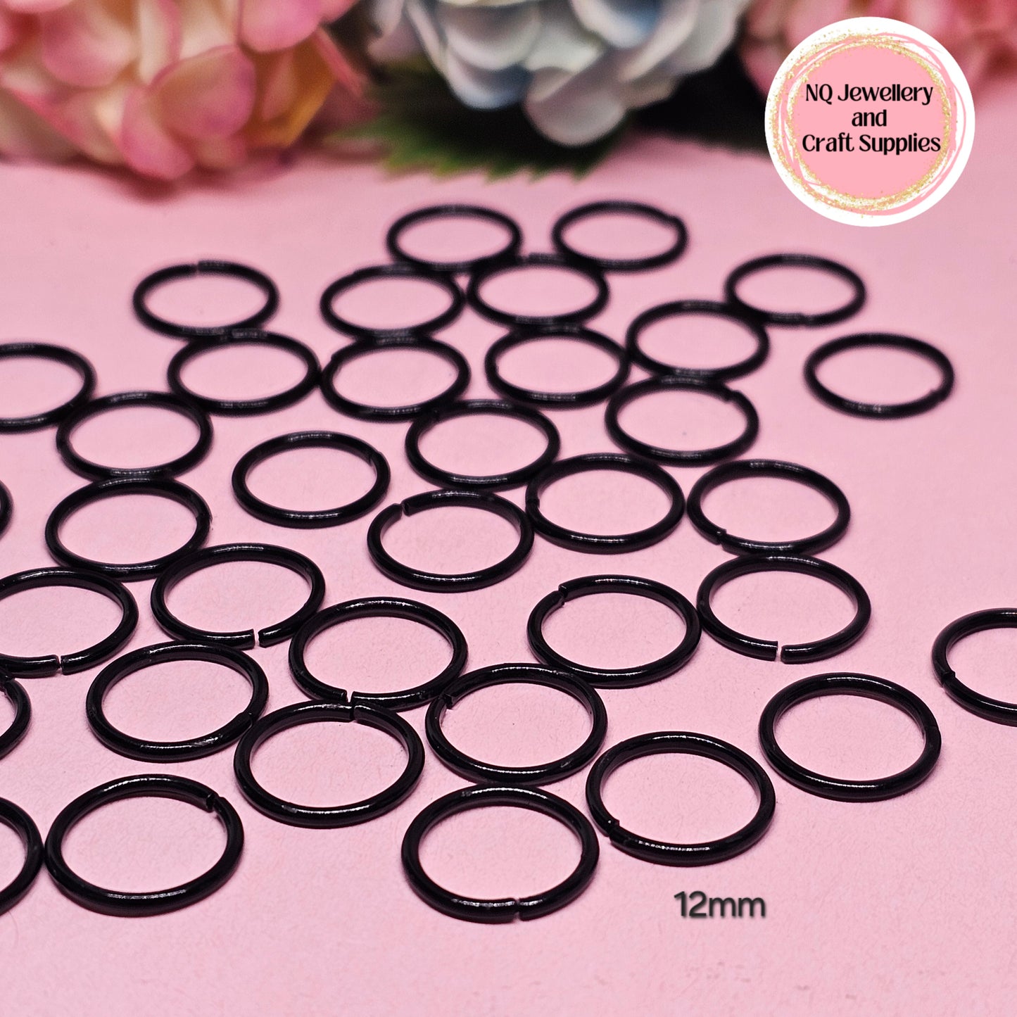 BLACK Jump Rings - High-Quality Iron