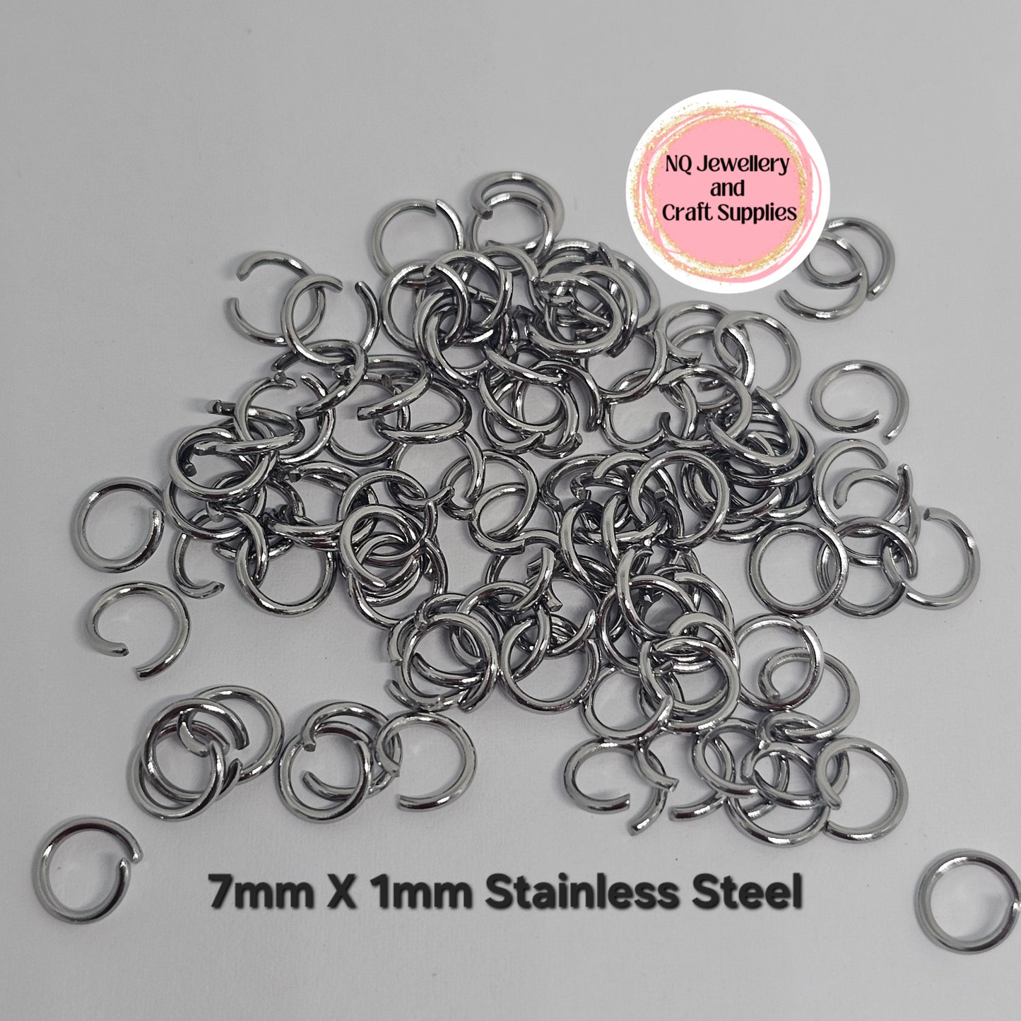 119,600pcs JUMP RINGS PRE-PACKED into 100 bags!! MASSIVE BULK BUNDLE - 3 Sizes 5mm, & 6mm & 7mm 304 STAINLESS STEEL - SALE