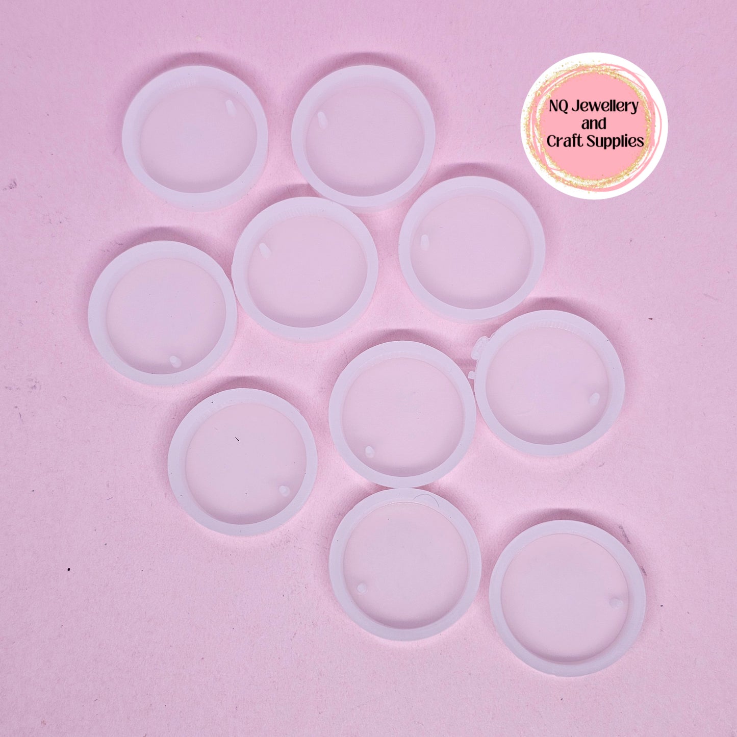 Pendant / Cabochon Moulds Silicone DIY Resin - Pack 10 BULK BUNDLE