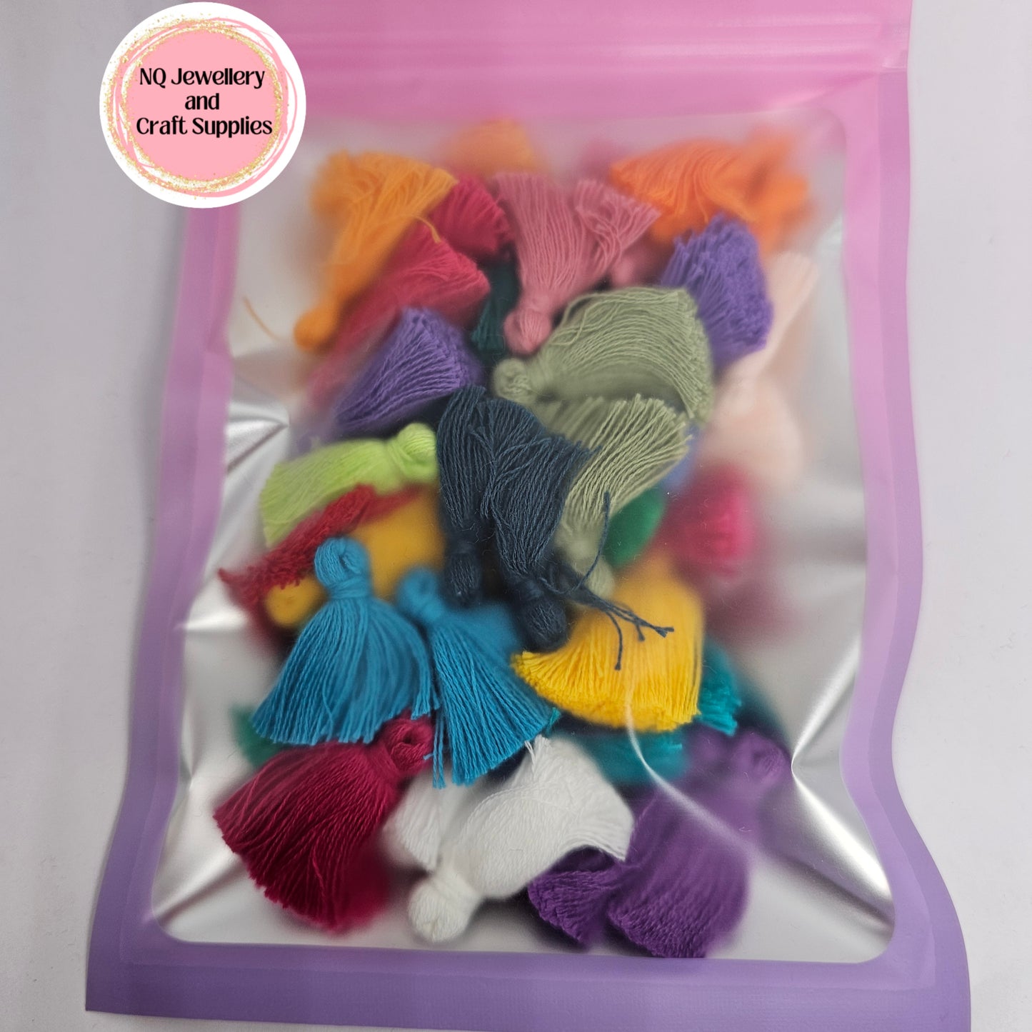 Tassels Pure 100% COTTON THICK - 30mm Various Colours 25 DIFFERENT COLOUR MULTIPACK