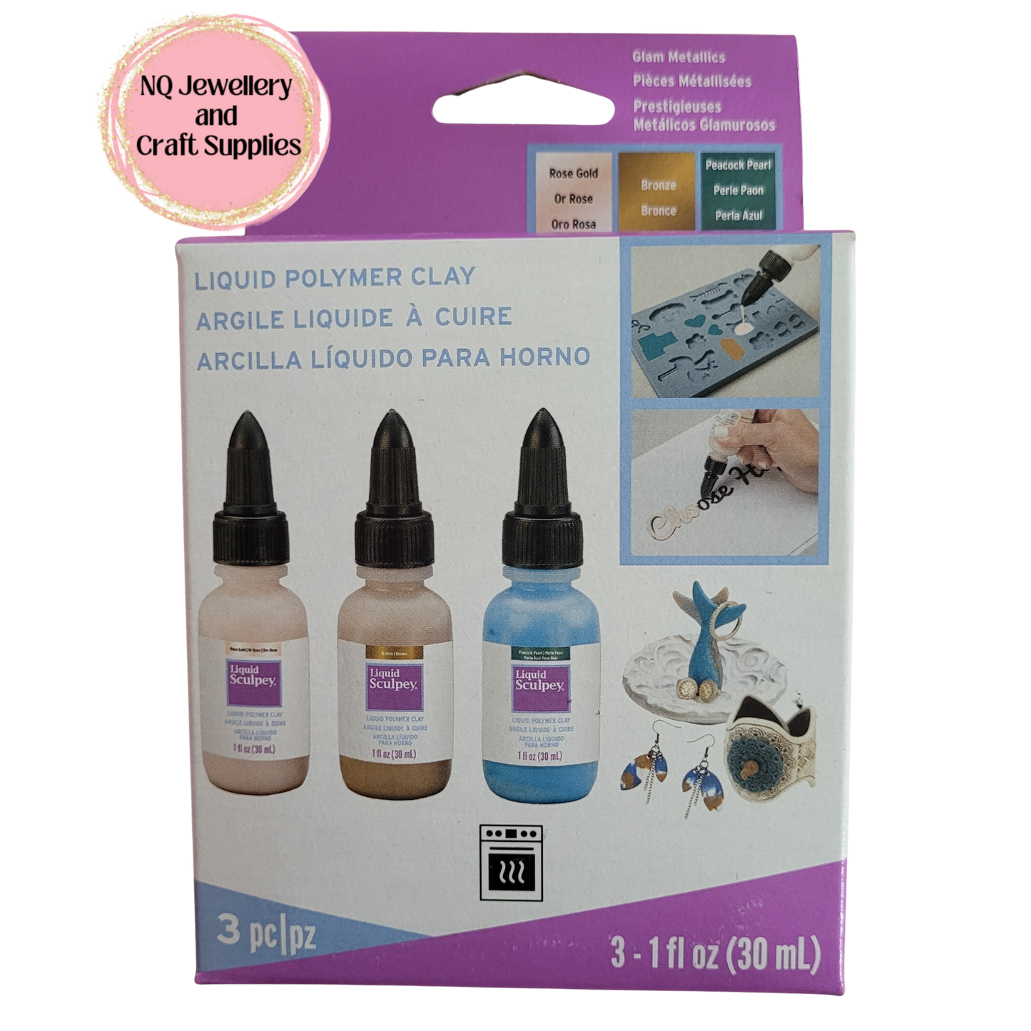 LIQUID SCULPEY, GLOSS & SATIN GLAZE 30ml / 59ml / Multipacks