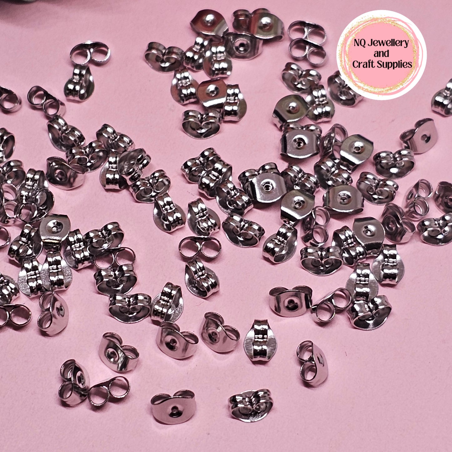 EARRING BACKS Butterfly / Flower Earring Backs / Earring Nuts / Stainless Steel