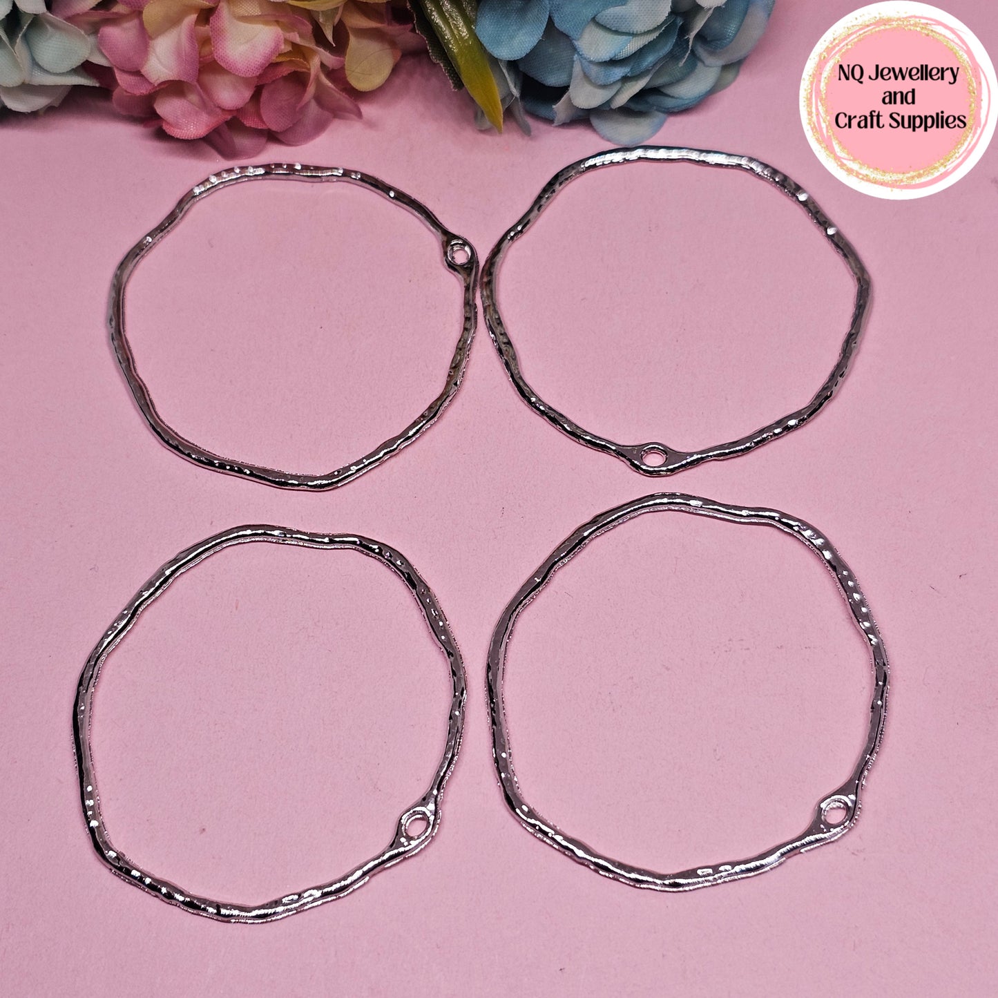 BEZELS Open Pendants Frame GOLDEN & PLATINUM Alloy - DIY Epoxy / UV Resin, Pressed Flowers