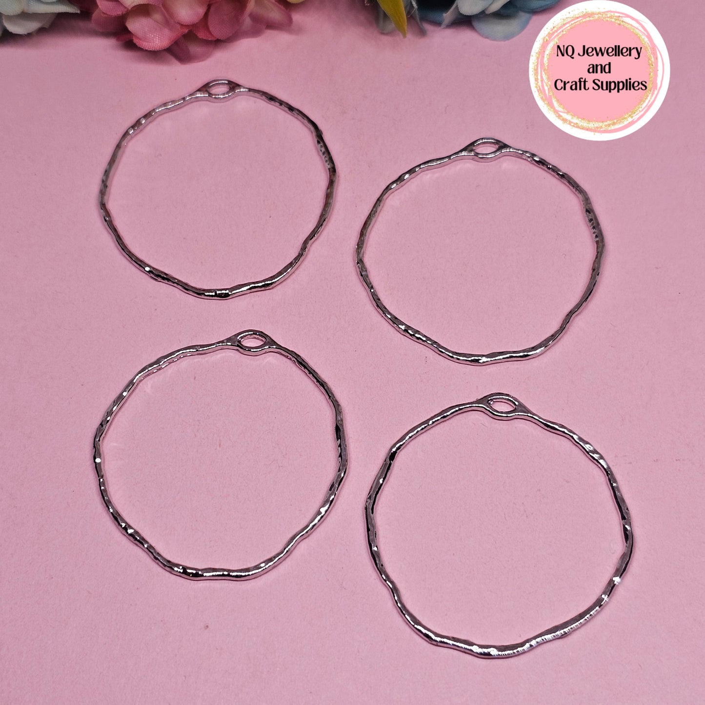 BEZELS Open Pendants Frame GOLDEN & PLATINUM Alloy - DIY Epoxy / UV Resin, Pressed Flowers