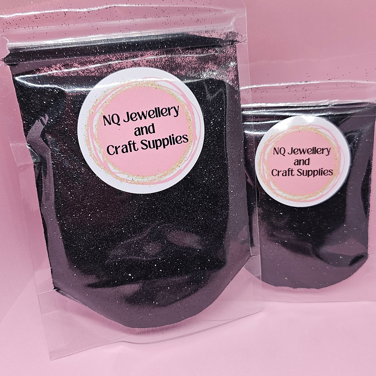 Black Mountain ULTRA FINE BLACK GLITTER 1/128 0.2mm 20g & 50g