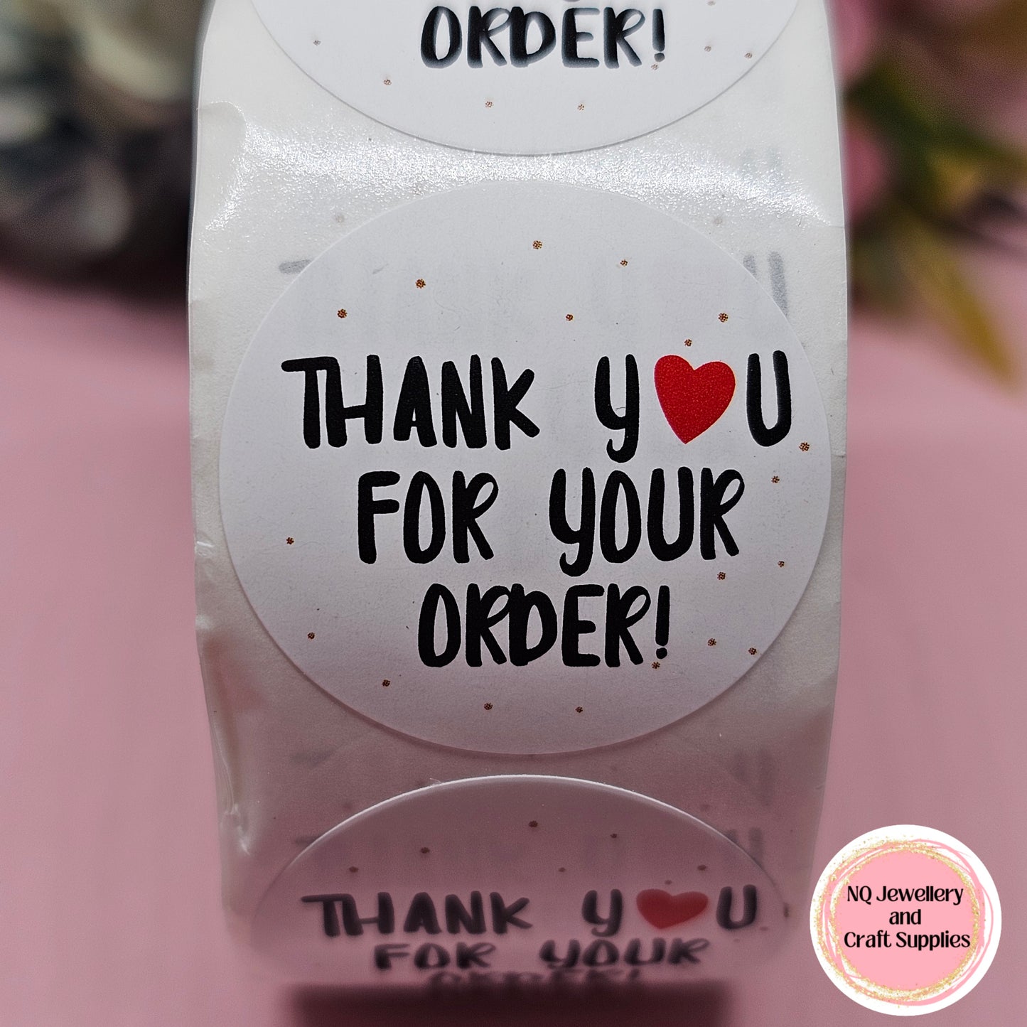 THANK YOU FOR YOUR ORDER / Qty 50 or ROLL of 500!