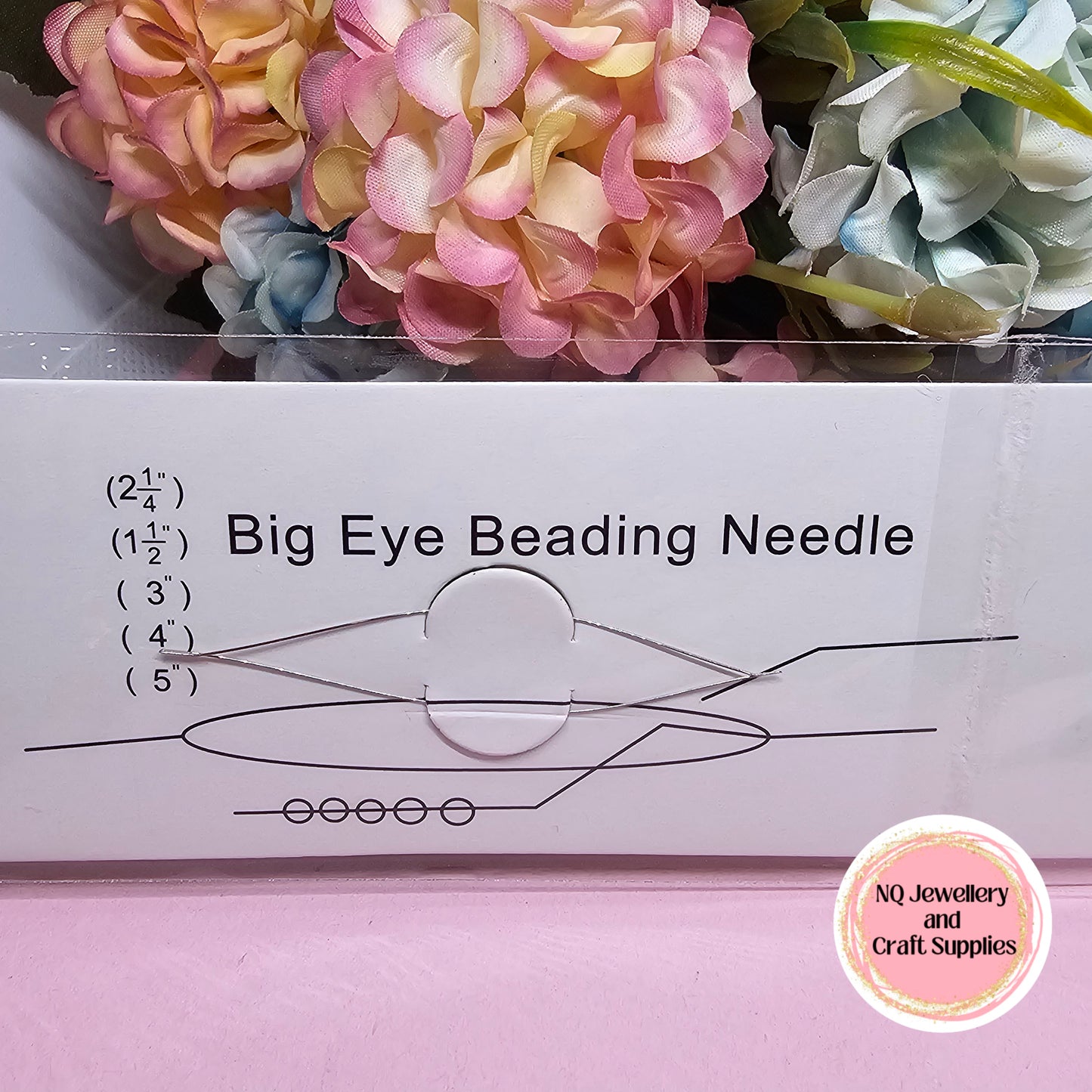 57mm Big Eye Collapsable Beading Needles, Seed Bead Needle, Beading Embroidery Needles for Jewellery Making Stainless Steel