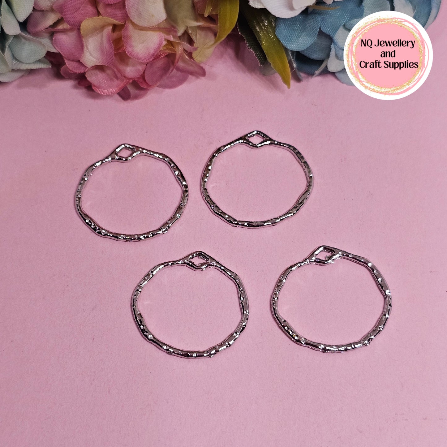 BEZELS Open Pendants Frame GOLDEN & PLATINUM Alloy - DIY Epoxy / UV Resin, Pressed Flowers