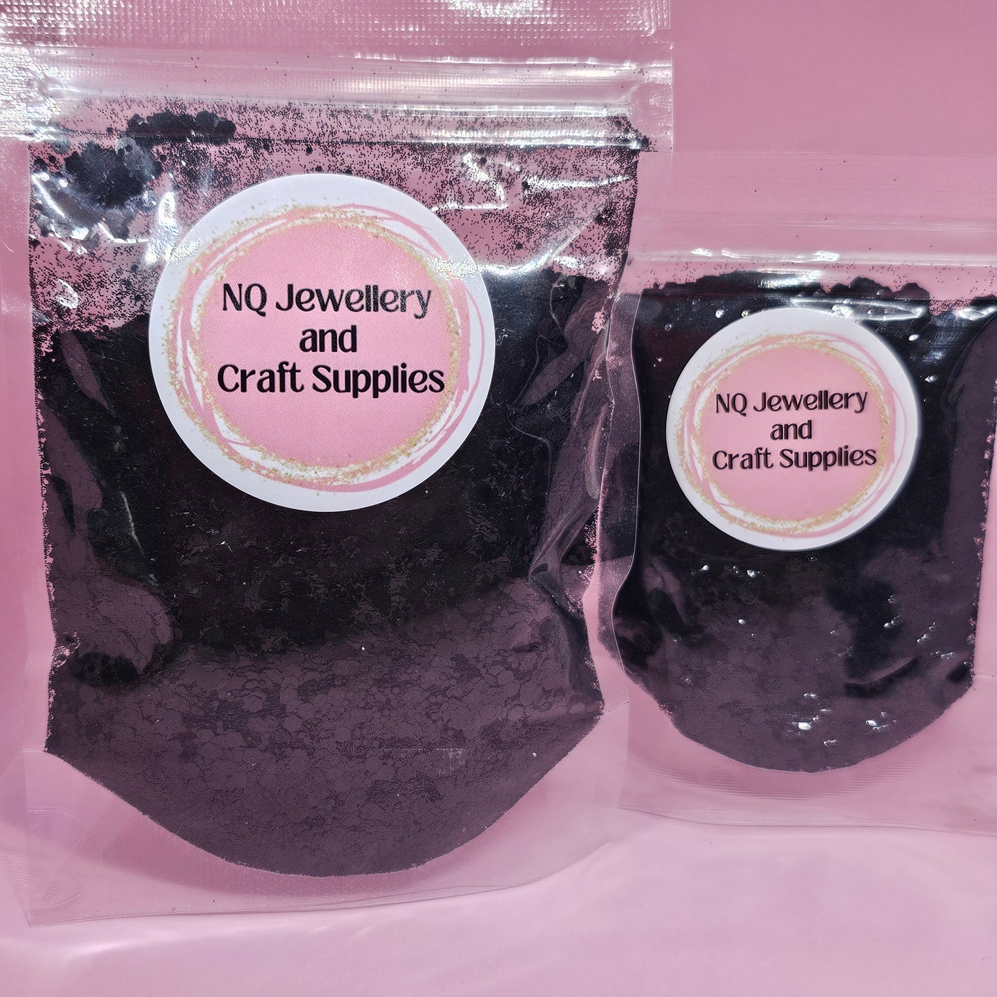 Black Mountain MIXED CHUNKY BLACK GLITTER 20g & 50g