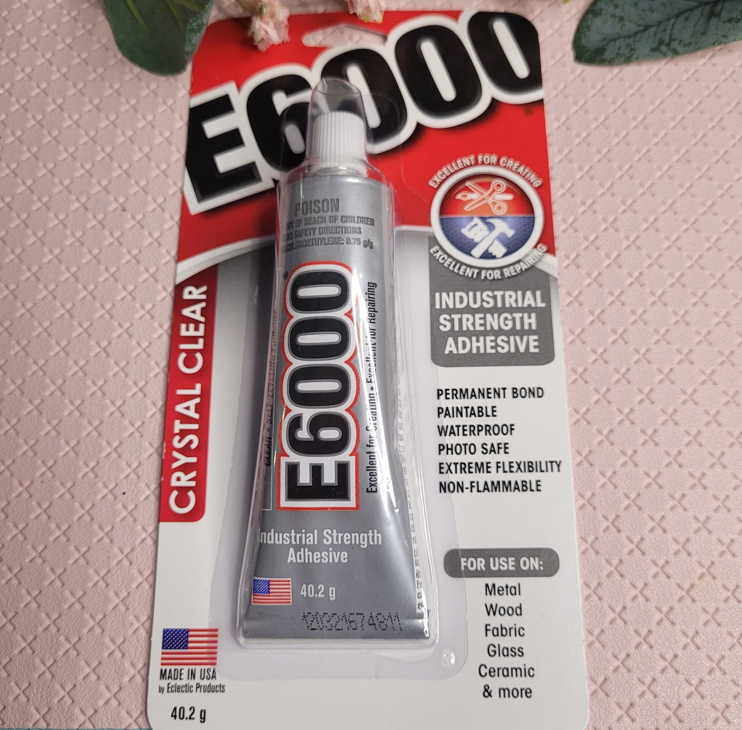 E6000 Glue Crystal Clear / Jewellery & Bead / 4pk Mini Packs