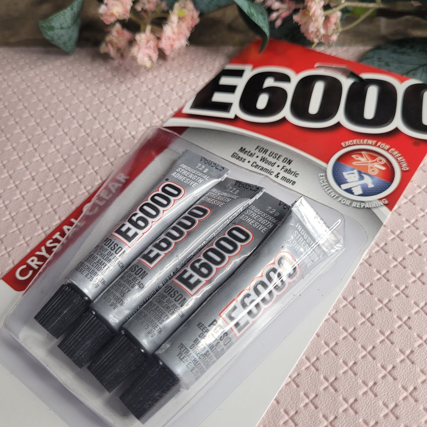 E6000 Glue Crystal Clear / Jewellery & Bead / 4pk Mini Packs