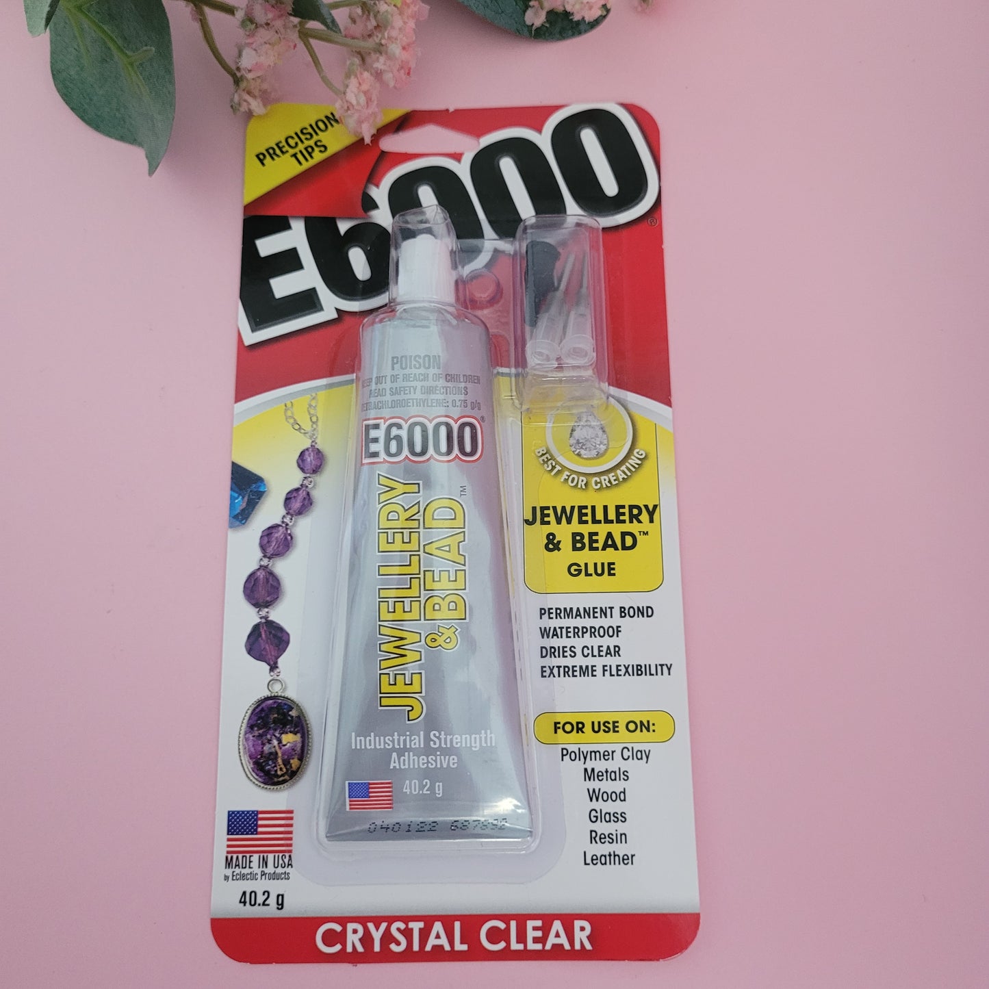E6000 Glue Crystal Clear / Jewellery & Bead / 4pk Mini Packs
