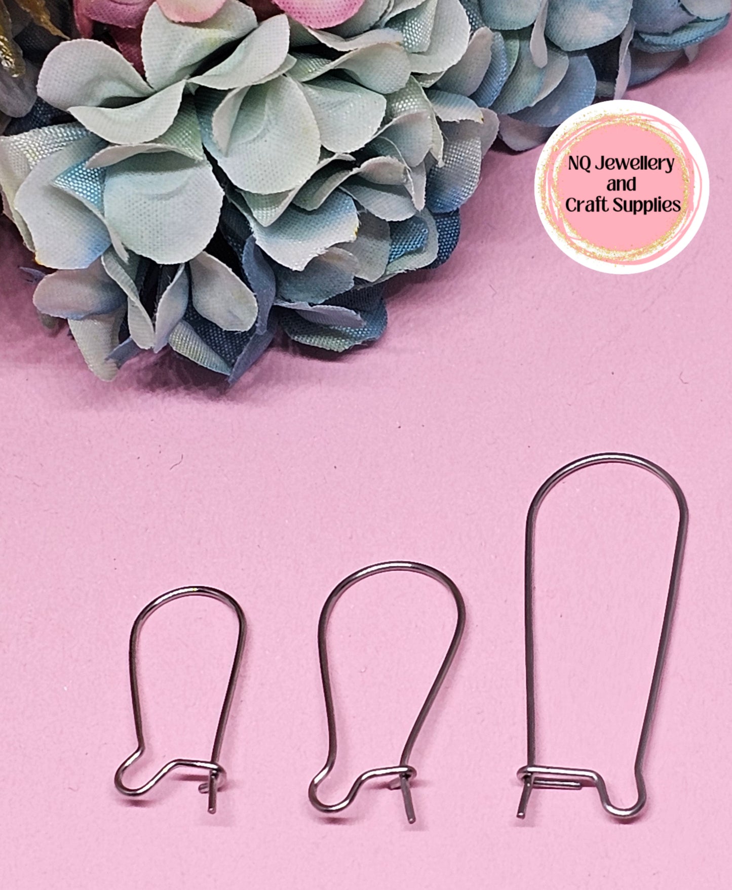 Kidney Ear Wire / Large & Small / Ear Hook / 316 Stainless Steel / Surgical Stainless Steel