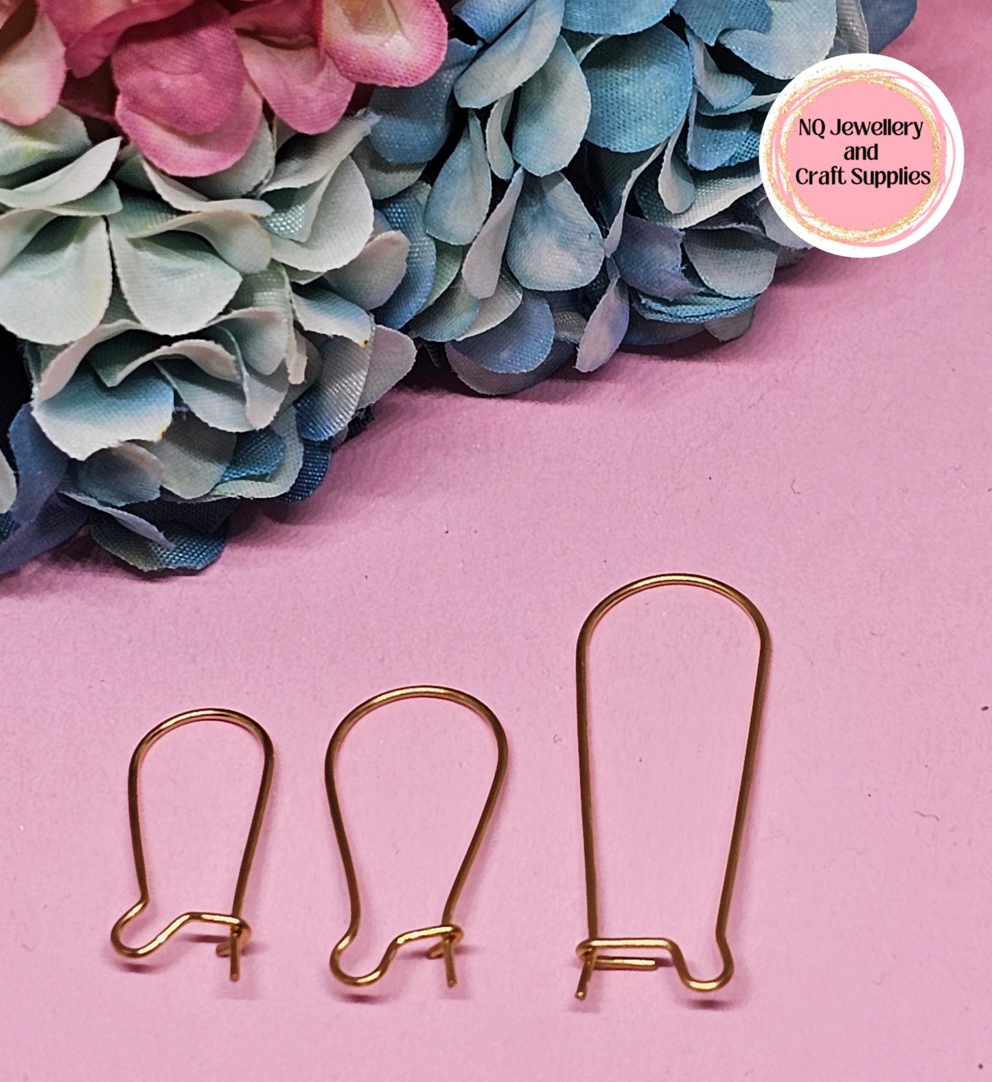 Kidney Ear Wire / Large & Small / Ear Hook / 316 Stainless Steel / Surgical Stainless Steel