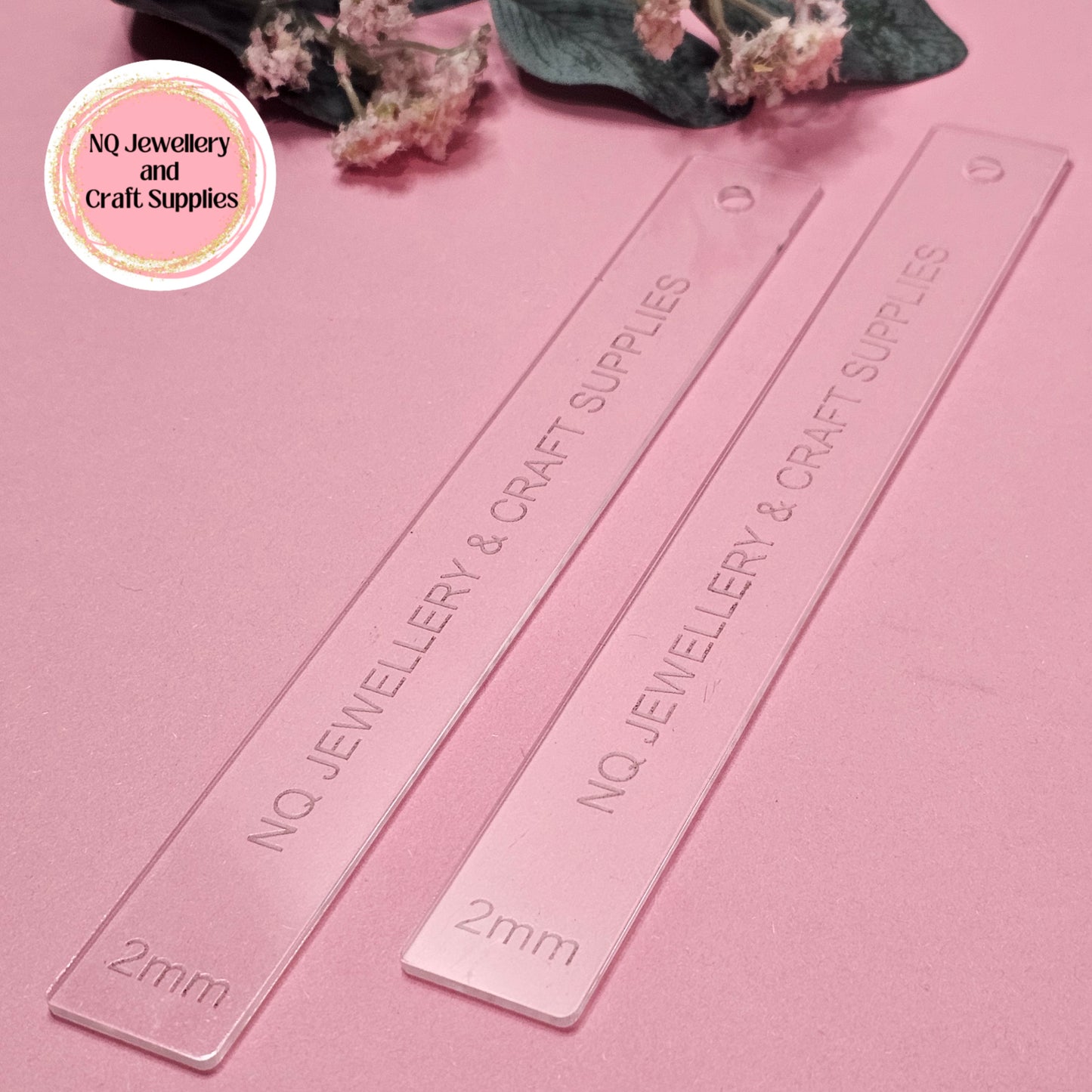 Depth Guides for Polymer Clay / 1 pair / Fondant / Thickness Guides