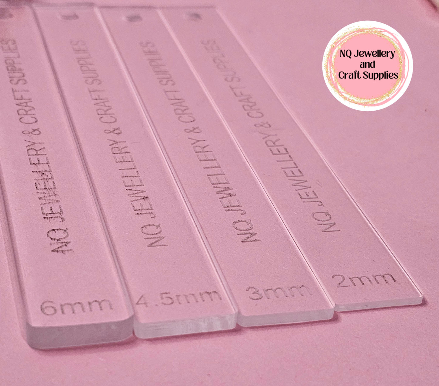 Depth Guides for Polymer Clay / 1 pair / Fondant / Thickness Guides