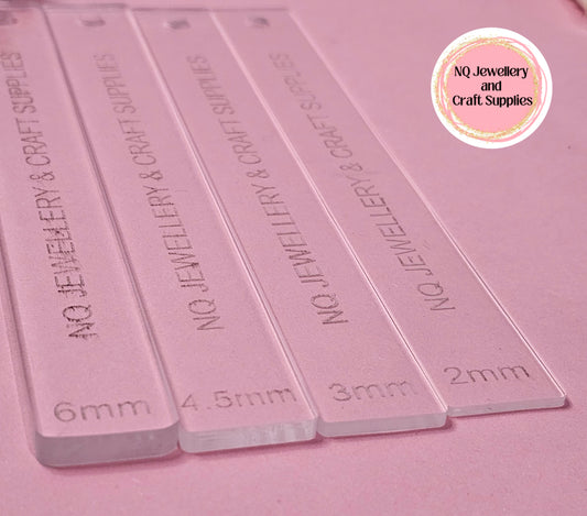 Depth Guides for Polymer Clay / 1 pair / Fondant / Thickness Guides