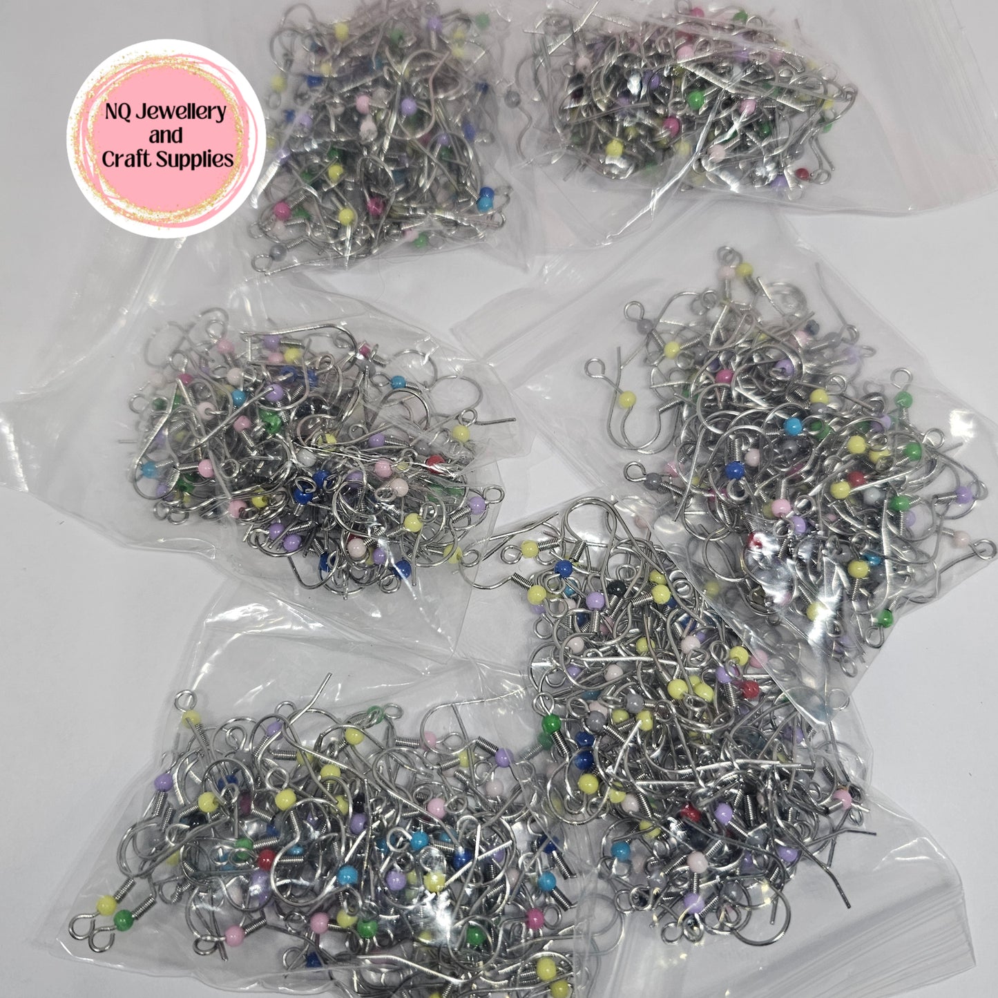 304 Hooks with Acrylic Beads 5000pcs Random Selections Pre Packed BULK BUNDLES
