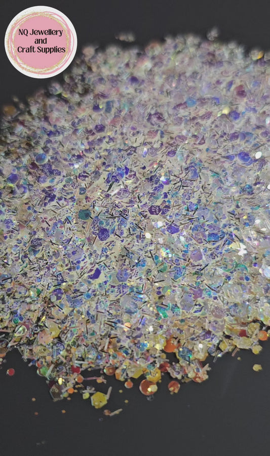 ICE QUEEN Glitter / SPECIAL BLEND / Chunky Mixed Sized - 20g 50g Bags