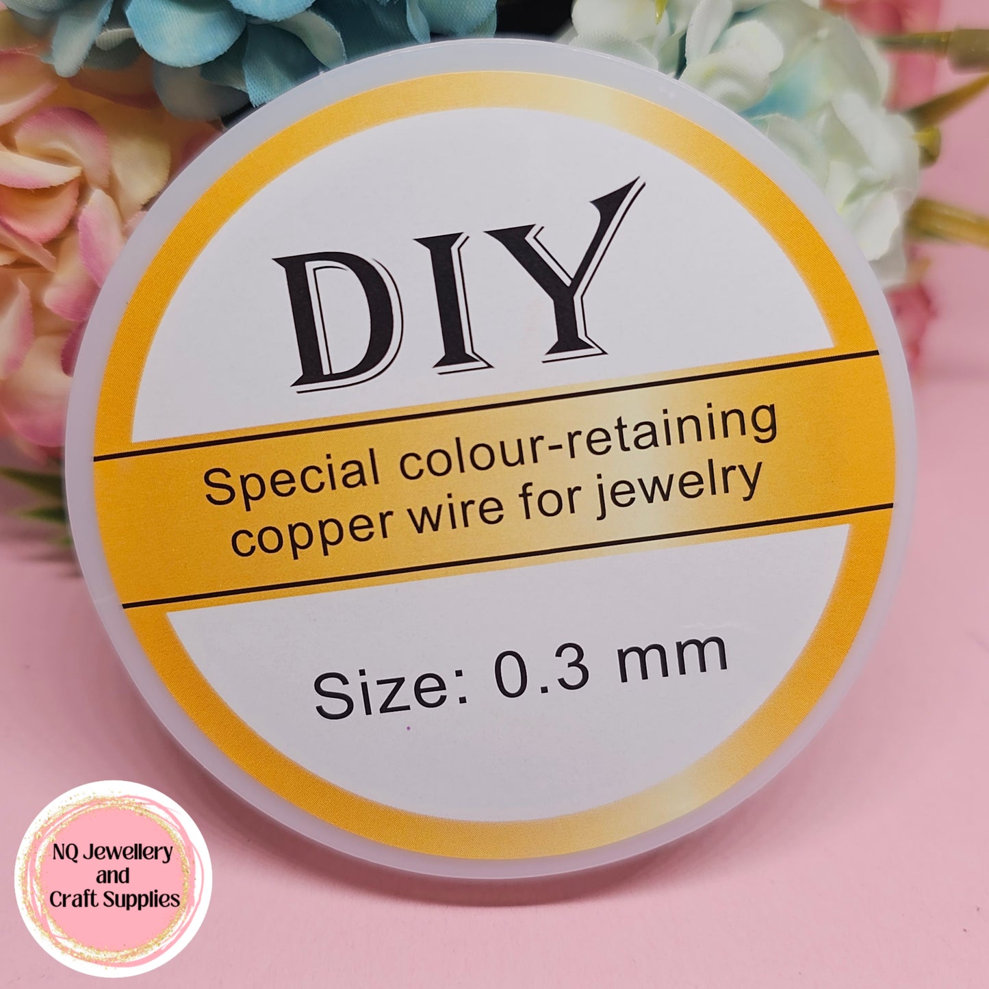 Copper Wire Jewellery 0.3mm Silver, Golden, Light Golden Plated - Beading