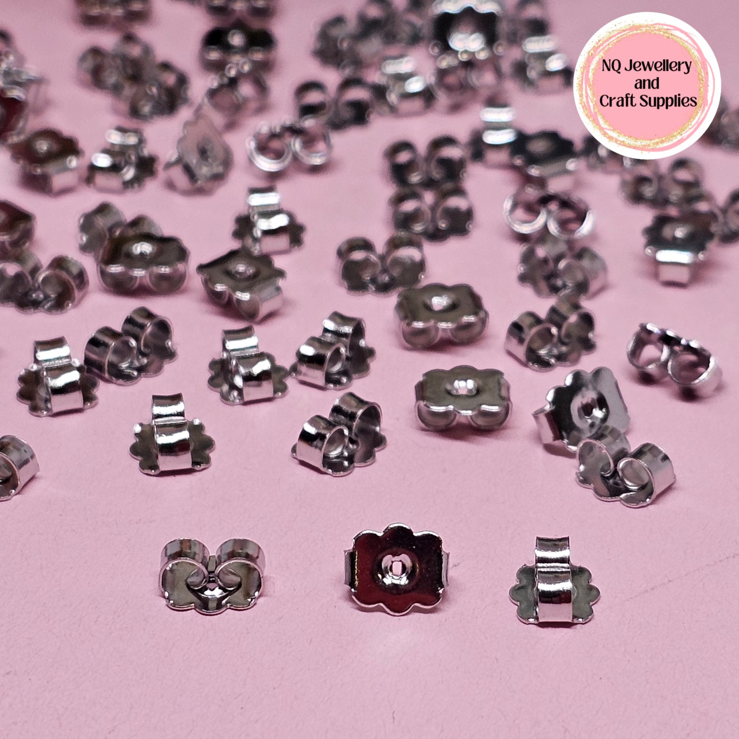 EARRING BACKS Butterfly / Flower Earring Backs / Earring Nuts / Stainless Steel