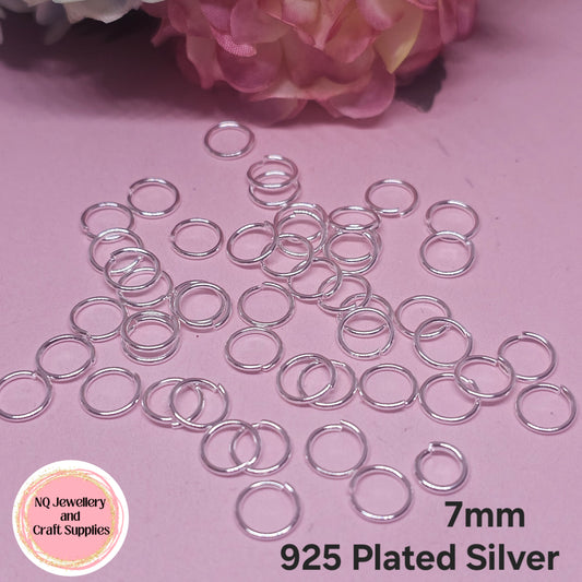 JUMP RING 925 SILVER Plated STAINLESS STEEL 304 Stainless Steel x 50pcs