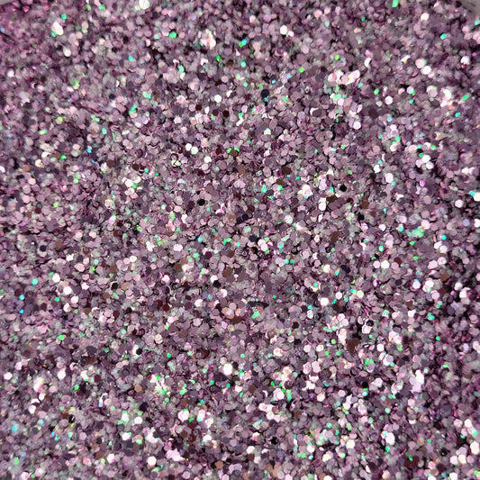 LAVENDER LIGHTS Glitter / MIX Sized - Lavender & Iridescent White Mixed Glitter / 20g 50g SALE - DISCOUNTED STOCK SALE