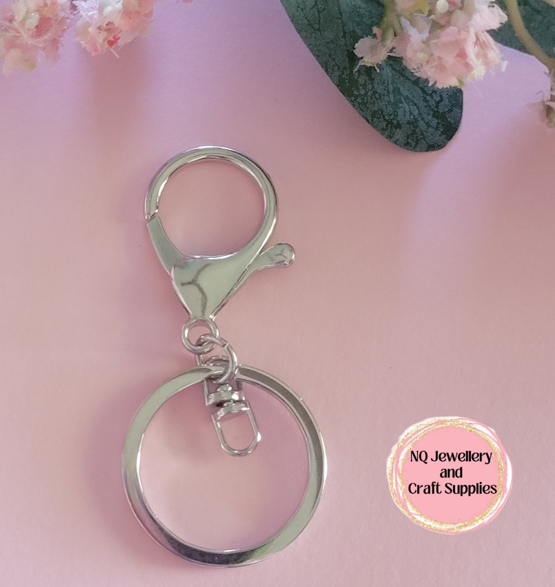 Key Ring Keychain Lobster Clasp Swivel Findings Split Ring Keyring Gol