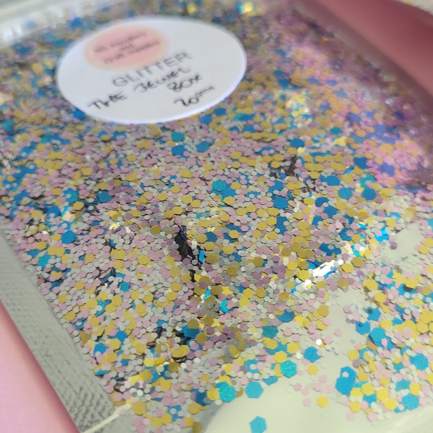 THE JEWEL BOX Glitter / MIX Sized - Aqua, Pink, Gold & Silver Mixed Glitter / 20g, 50g & 100g SALE