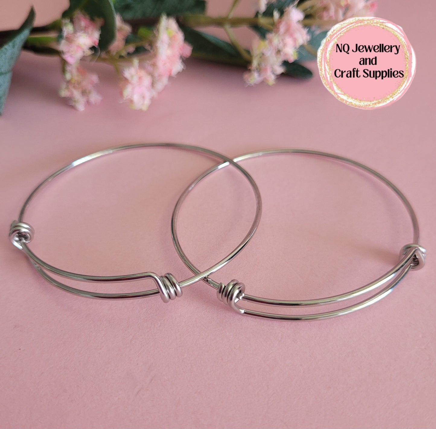 BRACELET Stainless Steel Expander / Extending Bracelet Bangle / 316L Surgical Stainless Steel x 1