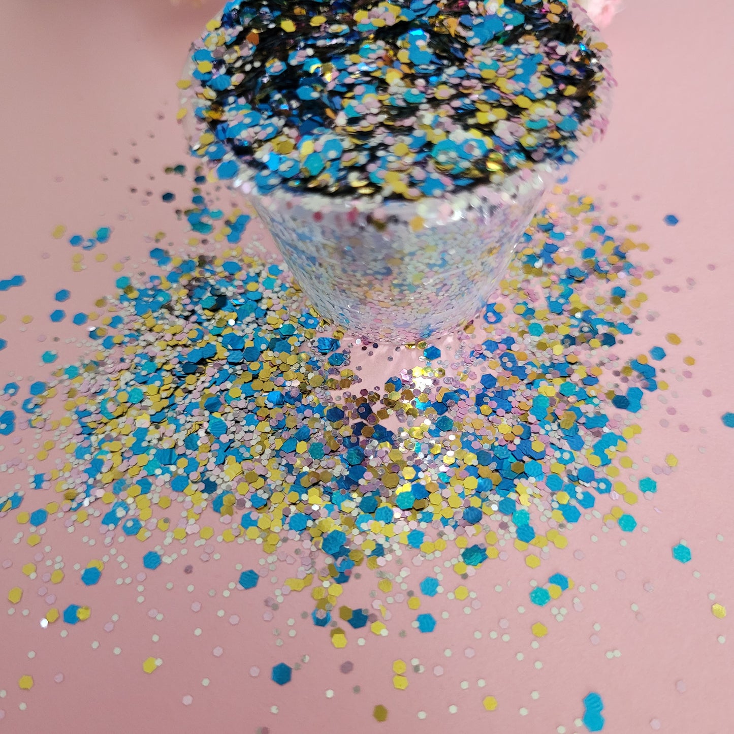 THE JEWEL BOX Glitter / MIX Sized - Aqua, Pink, Gold & Silver Mixed Glitter / 20g, 50g & 100g SALE